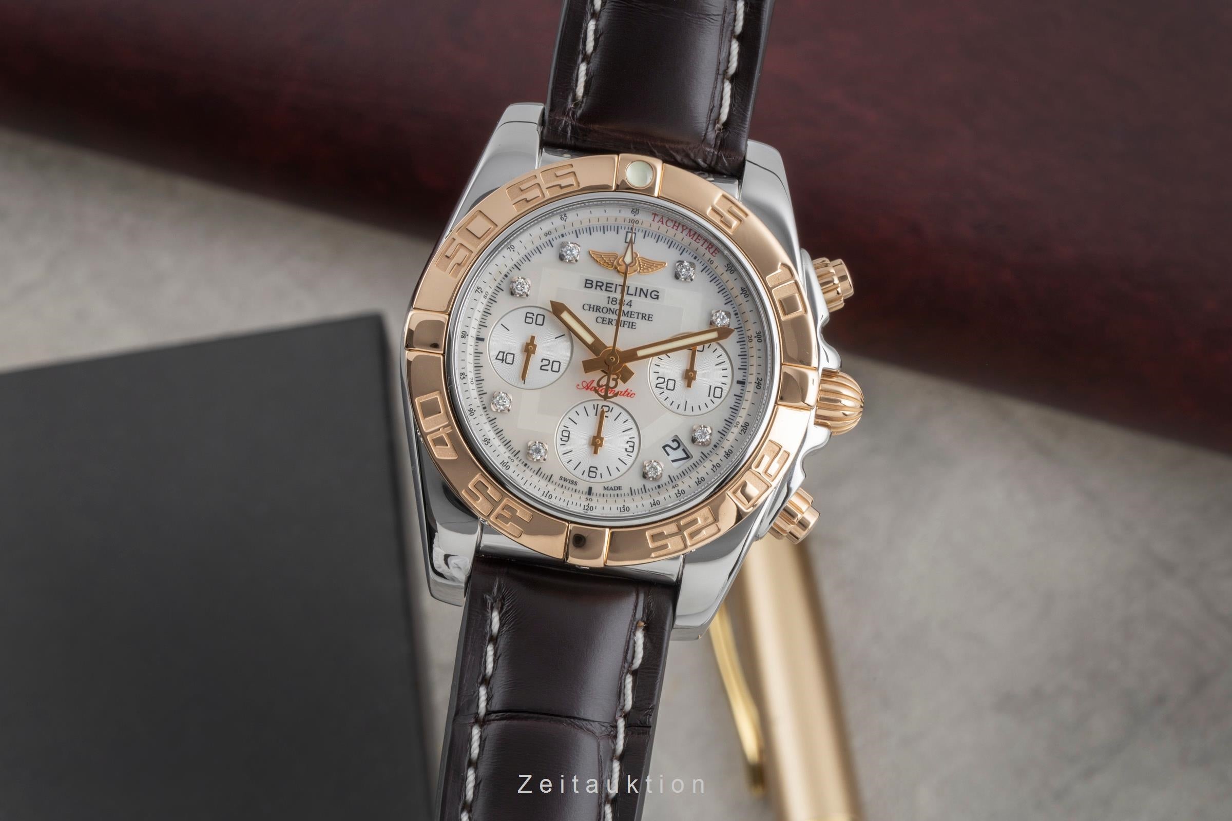 Breitling Chronomat 41 chronograph steel / gold automatic men's watch CB0140  [2505885]