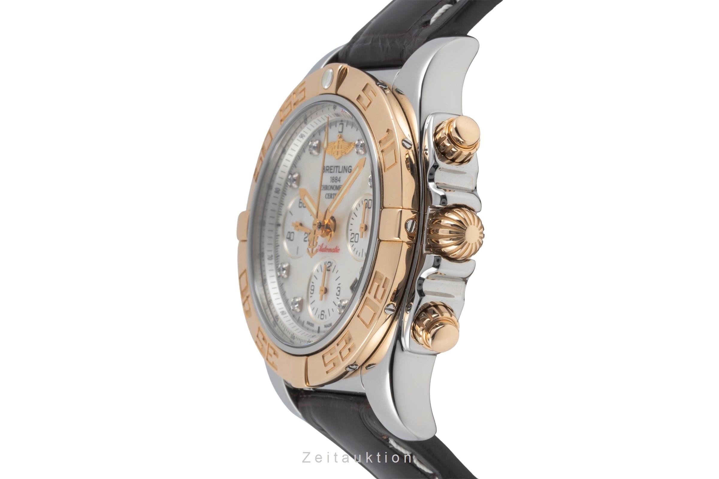 Breitling Chronomat 41 chronographe acier / or  automatique montre pour hommes CB0140  [2505885]