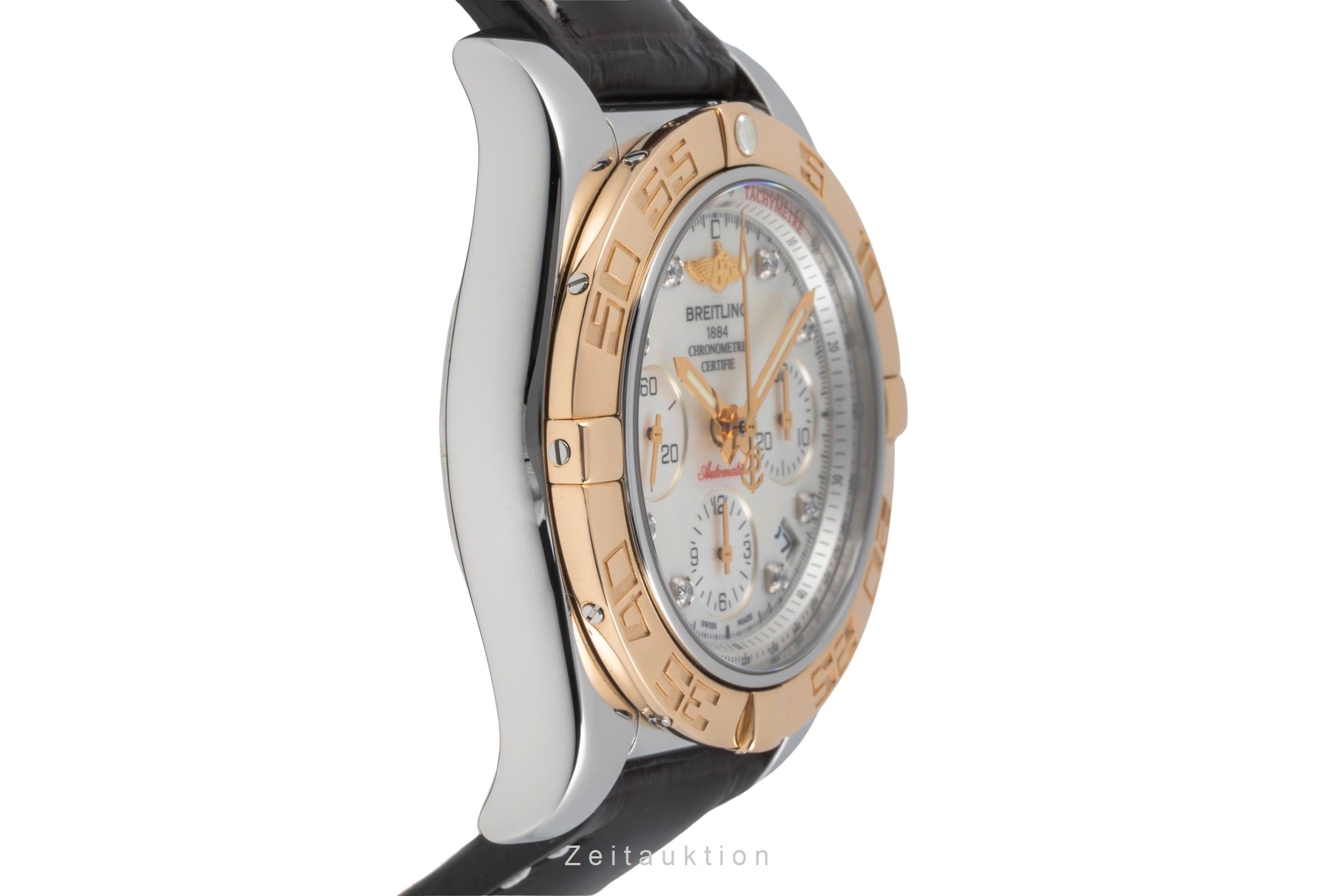 Breitling Chronomat 41 chronographe acier / or  automatique montre pour hommes CB0140  [2505885]