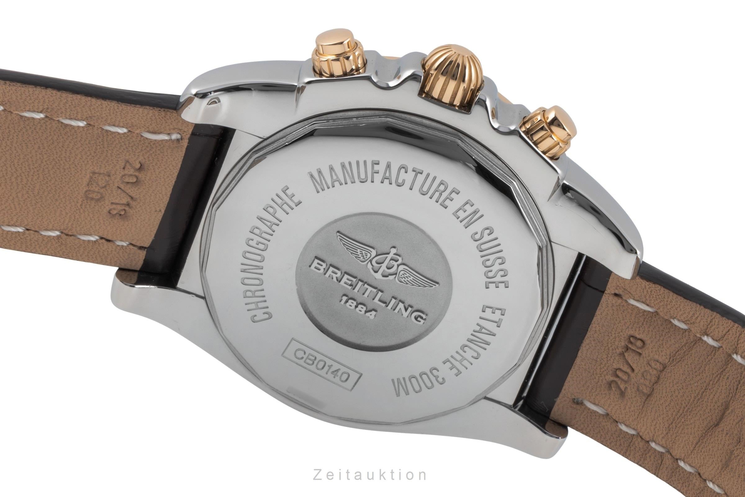 Breitling Chronomat 41 chronographe acier / or  automatique montre pour hommes CB0140  [2505885]