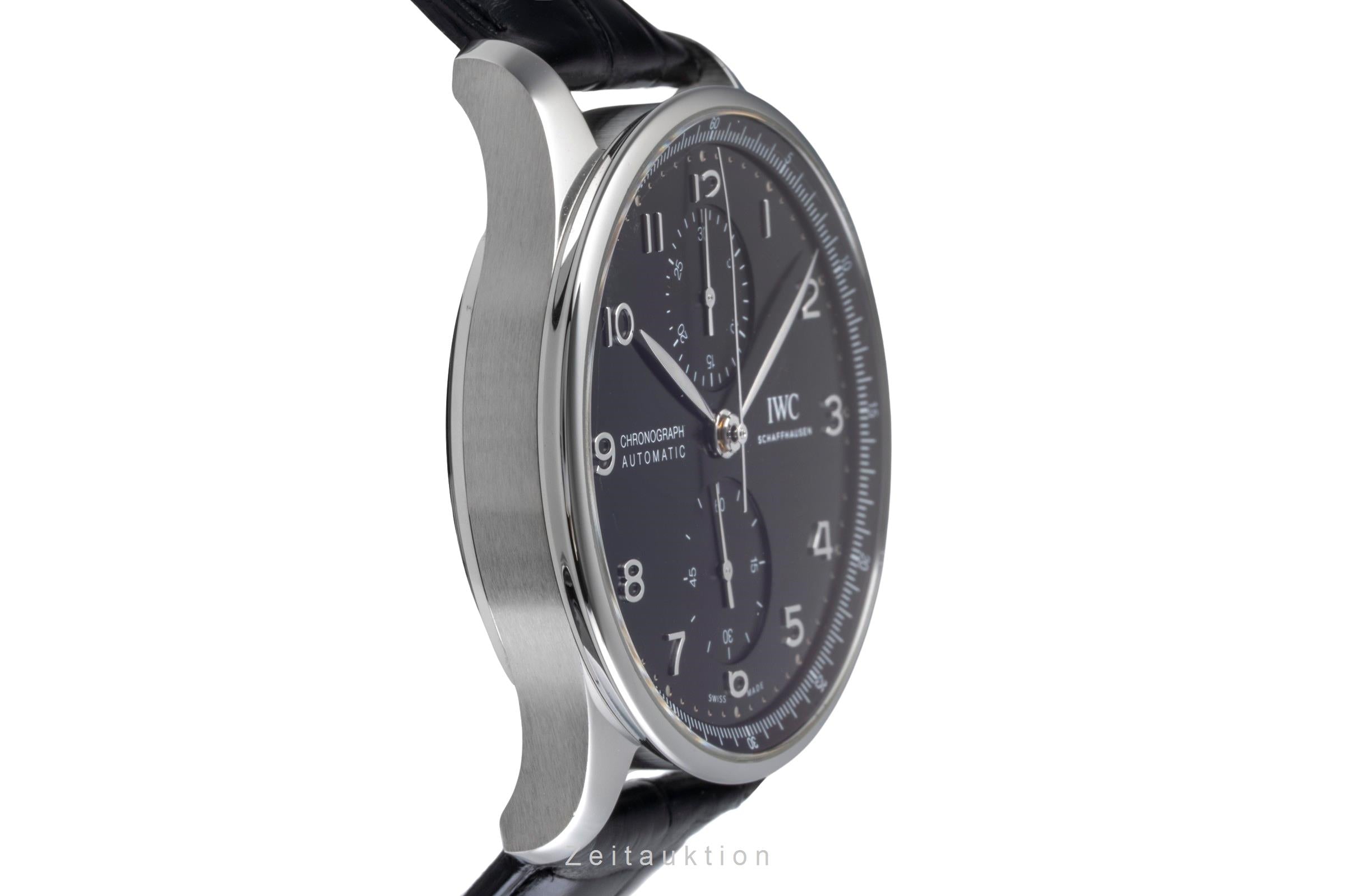 IWC Portugieser chronographe acier automatique montre pour hommes IW371609 LP: 9100EUR  [2505891]