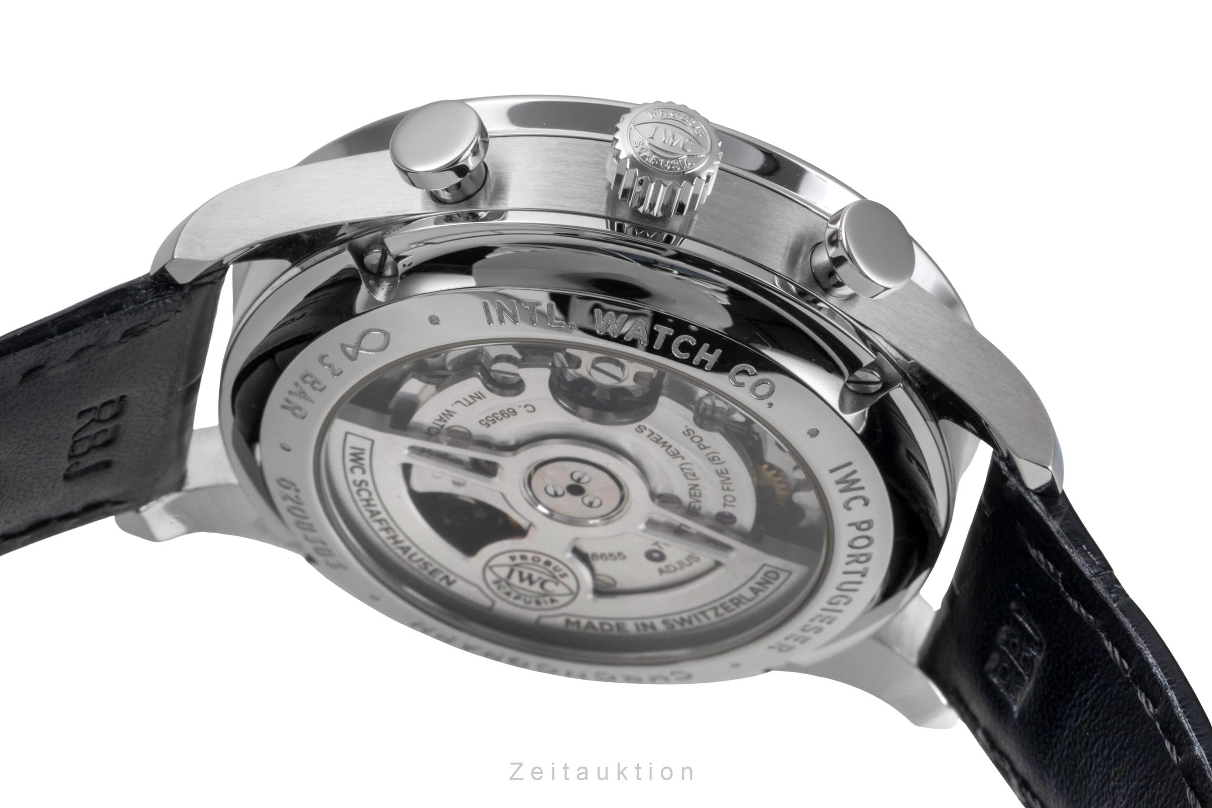 IWC Portugieser chronographe acier automatique montre pour hommes IW371609 LP: 9100EUR  [2505891]