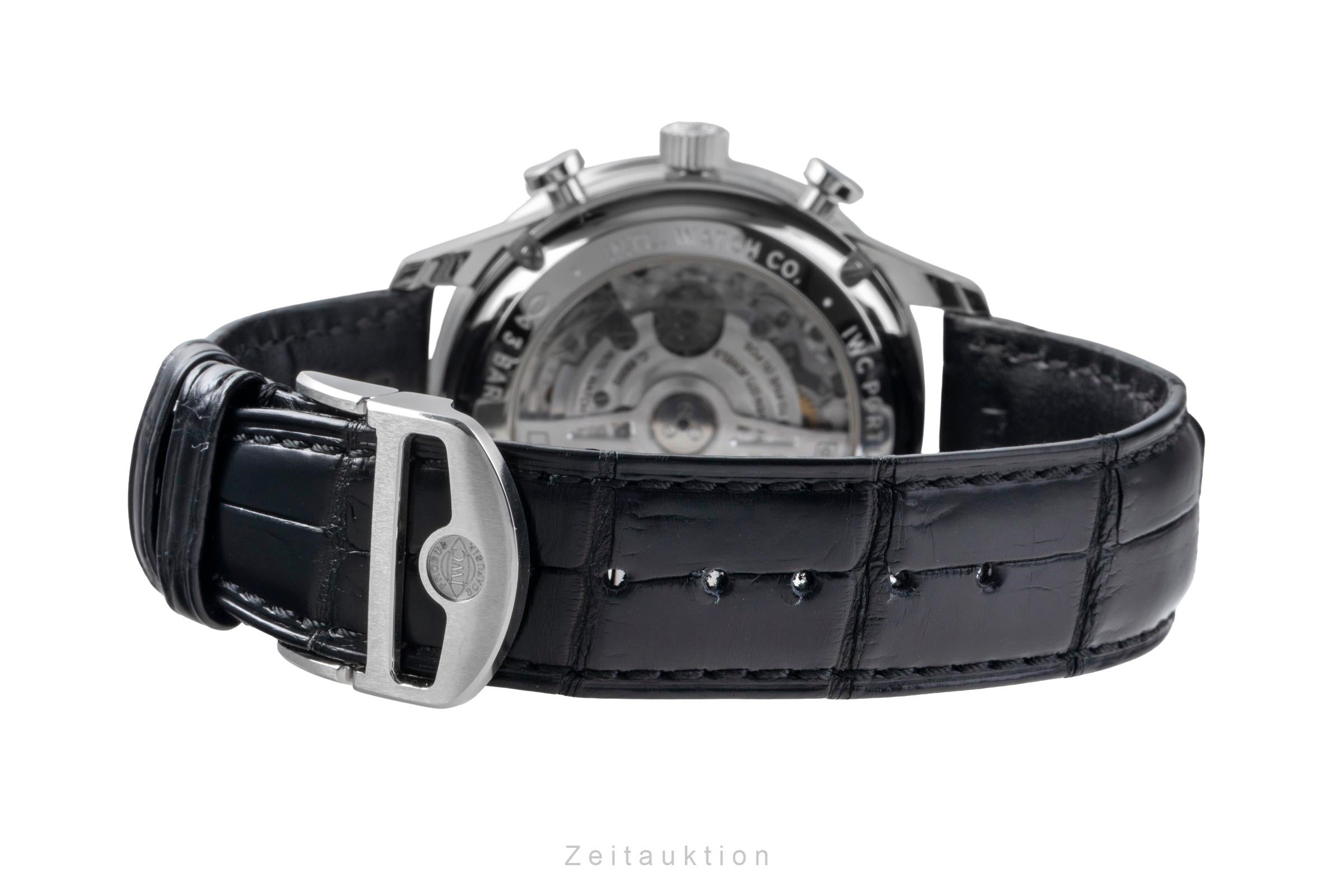 IWC Portugieser chronographe acier automatique montre pour hommes IW371609 LP: 9100EUR  [2505891]