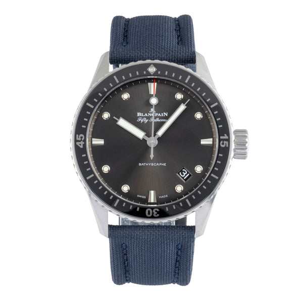 Blancpain Fifty Fathoms Bathyscaphe Stahl Automatik Ref. 5000-1110-B52A Papiere [2505894]