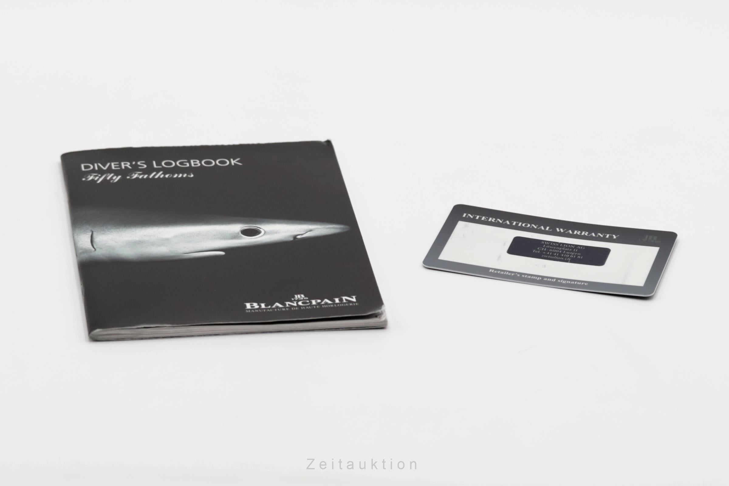 Blancpain Fifty Fathoms Bathyscaphe Stahl Automatik Ref. 5000-1110-B52A Papiere [2505894]
