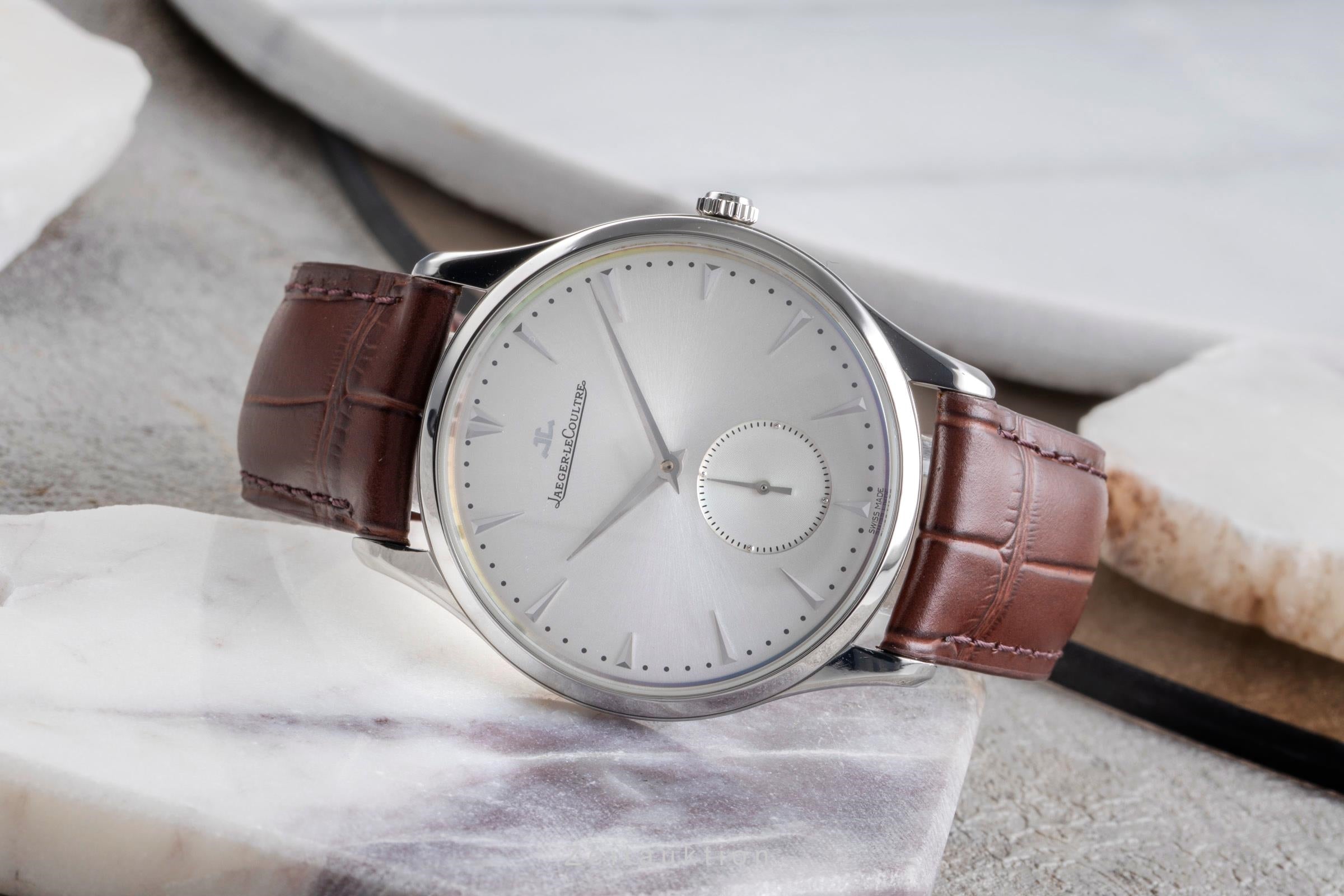 Jaeger LeCoultre Master Ultra Thin steel automatic men's watch Q1358420 , 174.8.90.S	 LP: 10300EUR  [2505895]