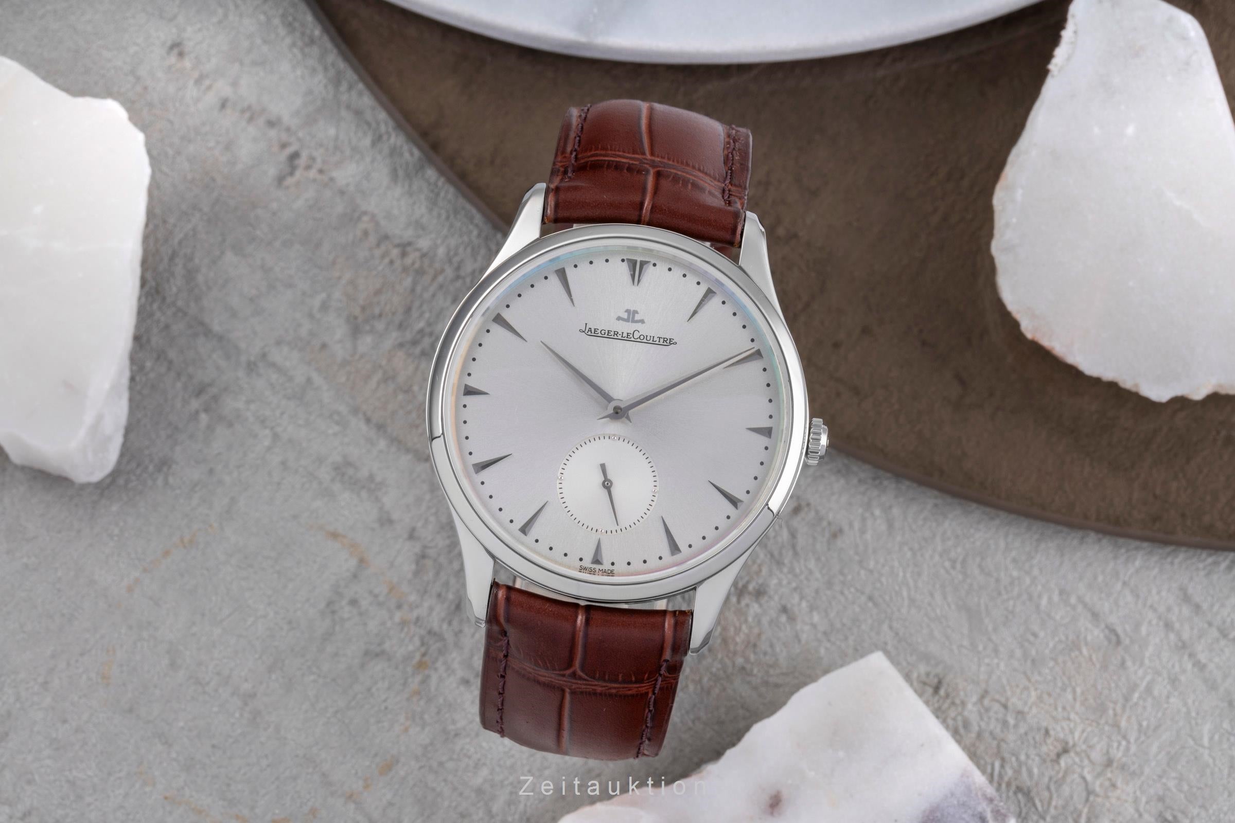 Jaeger LeCoultre Master Ultra Thin steel automatic men's watch Q1358420 , 174.8.90.S	 LP: 10300EUR  [2505895]