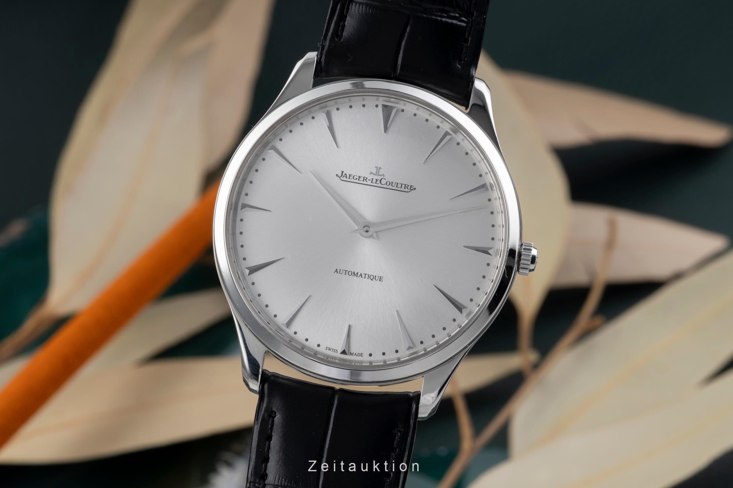 Jaeger LeCoultre Master Ultra Thin steel automatic men's watch Q1338421 ,170.8.37  [2505896]