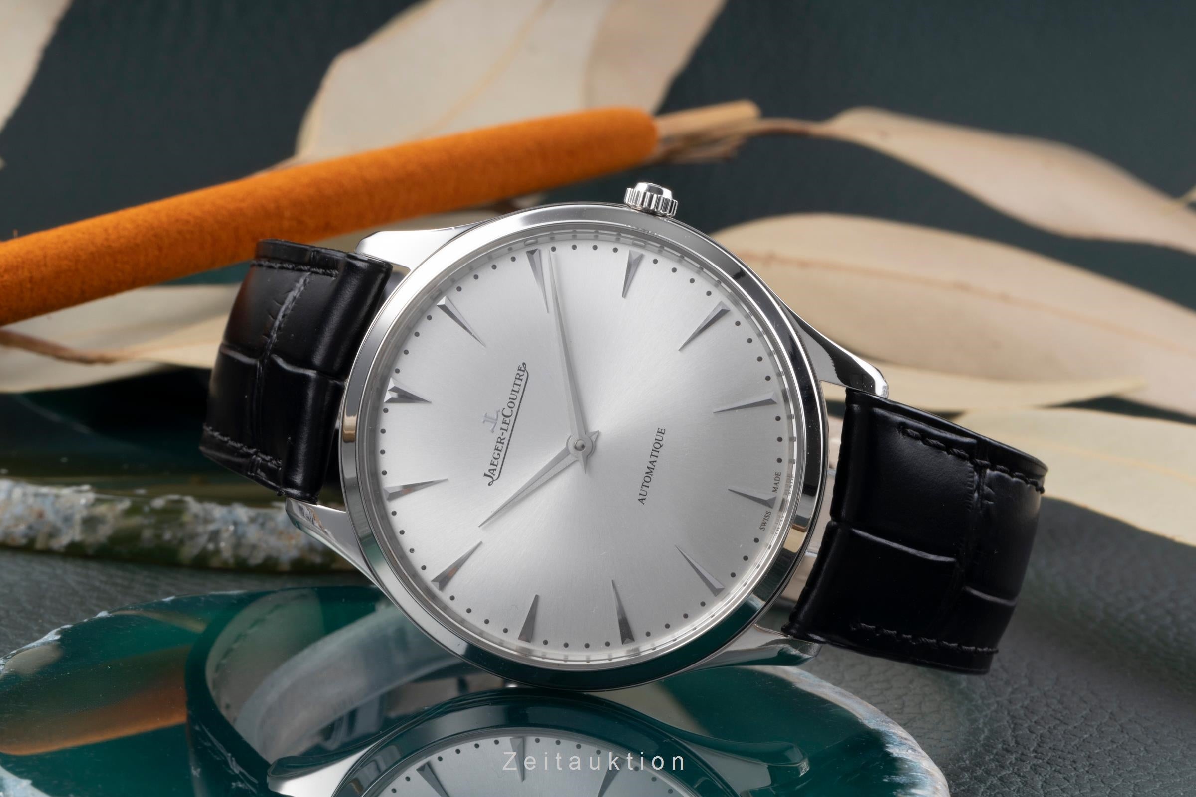 Jaeger LeCoultre Master Ultra Thin steel automatic men's watch Q1338421 ,170.8.37  [2505896]