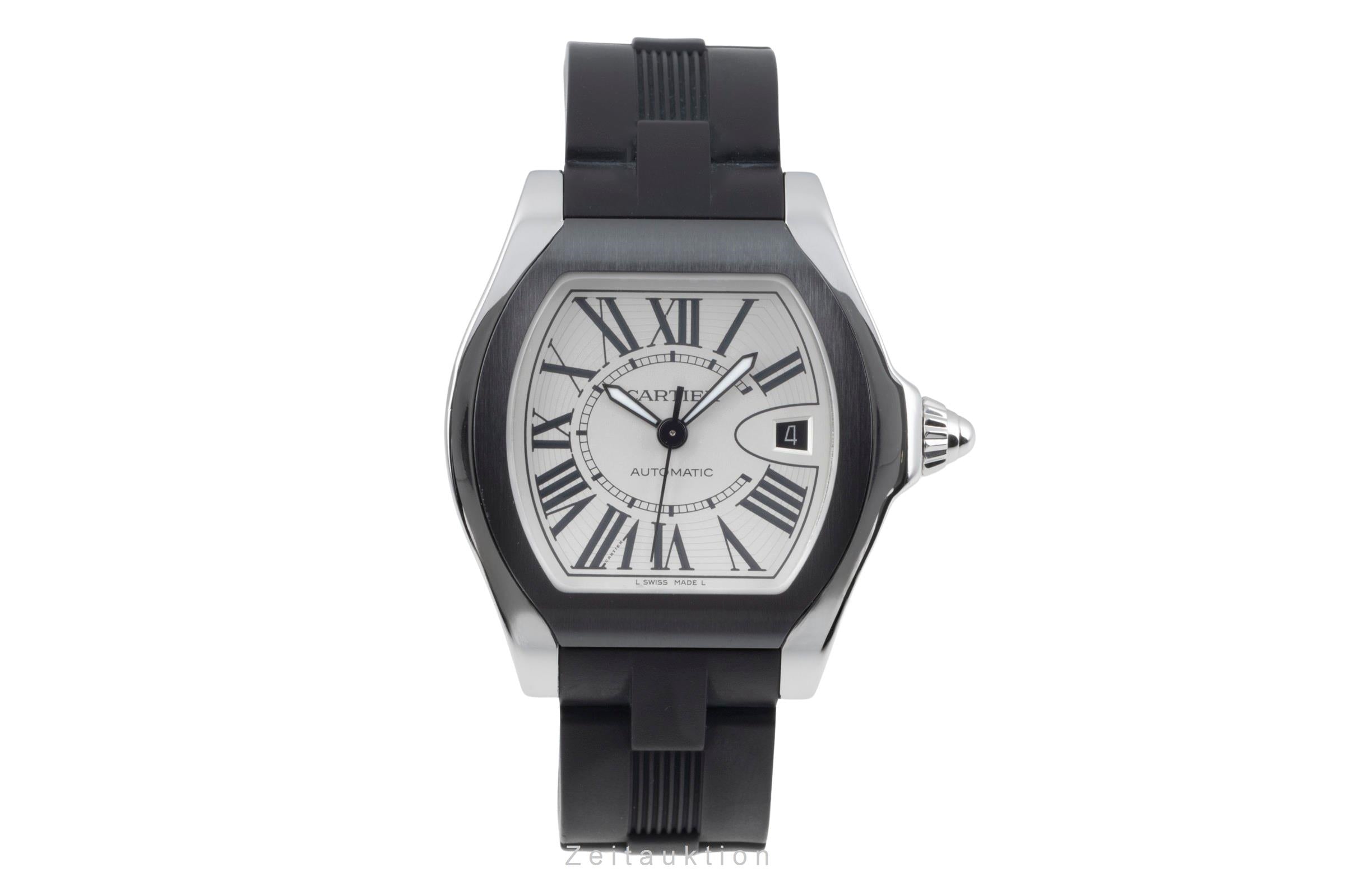 Cartier Roadster steel automatic men's watch W6206018  [2505901]