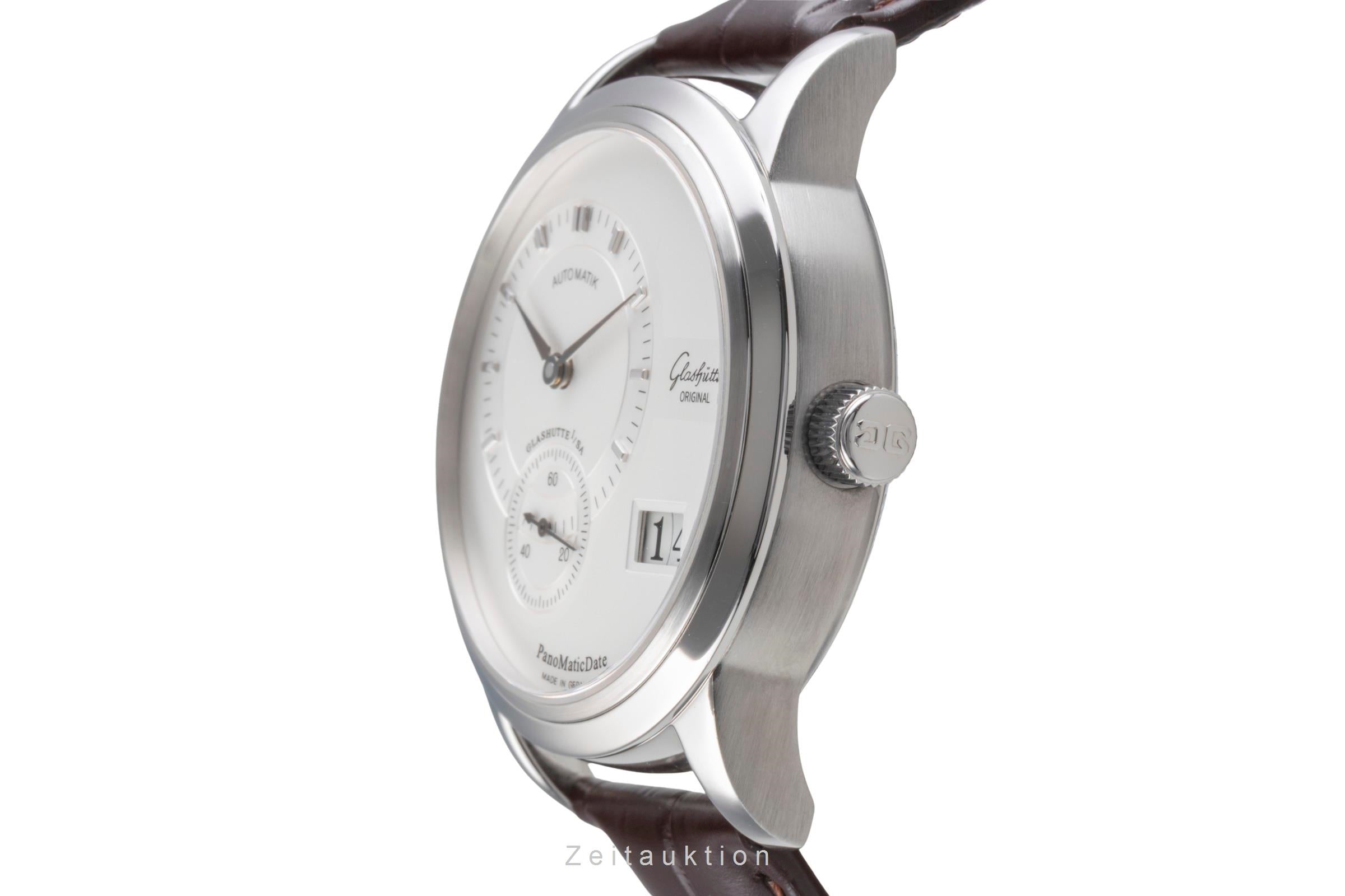 Glashütte PanoMaticDate acero automático reloj para caballeros 90-01-02-02-04  [2505903]