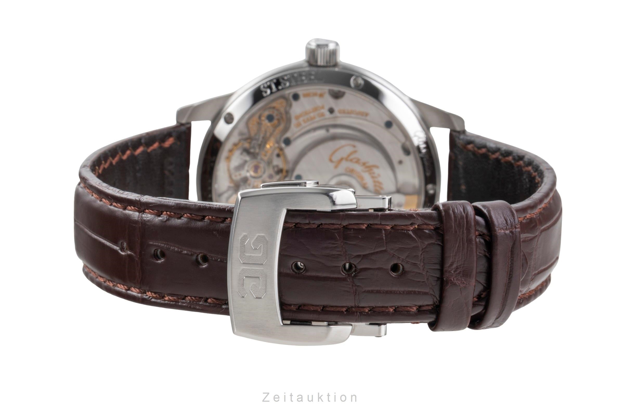 Glashütte PanoMaticDate acero automático reloj para caballeros 90-01-02-02-04  [2505903]