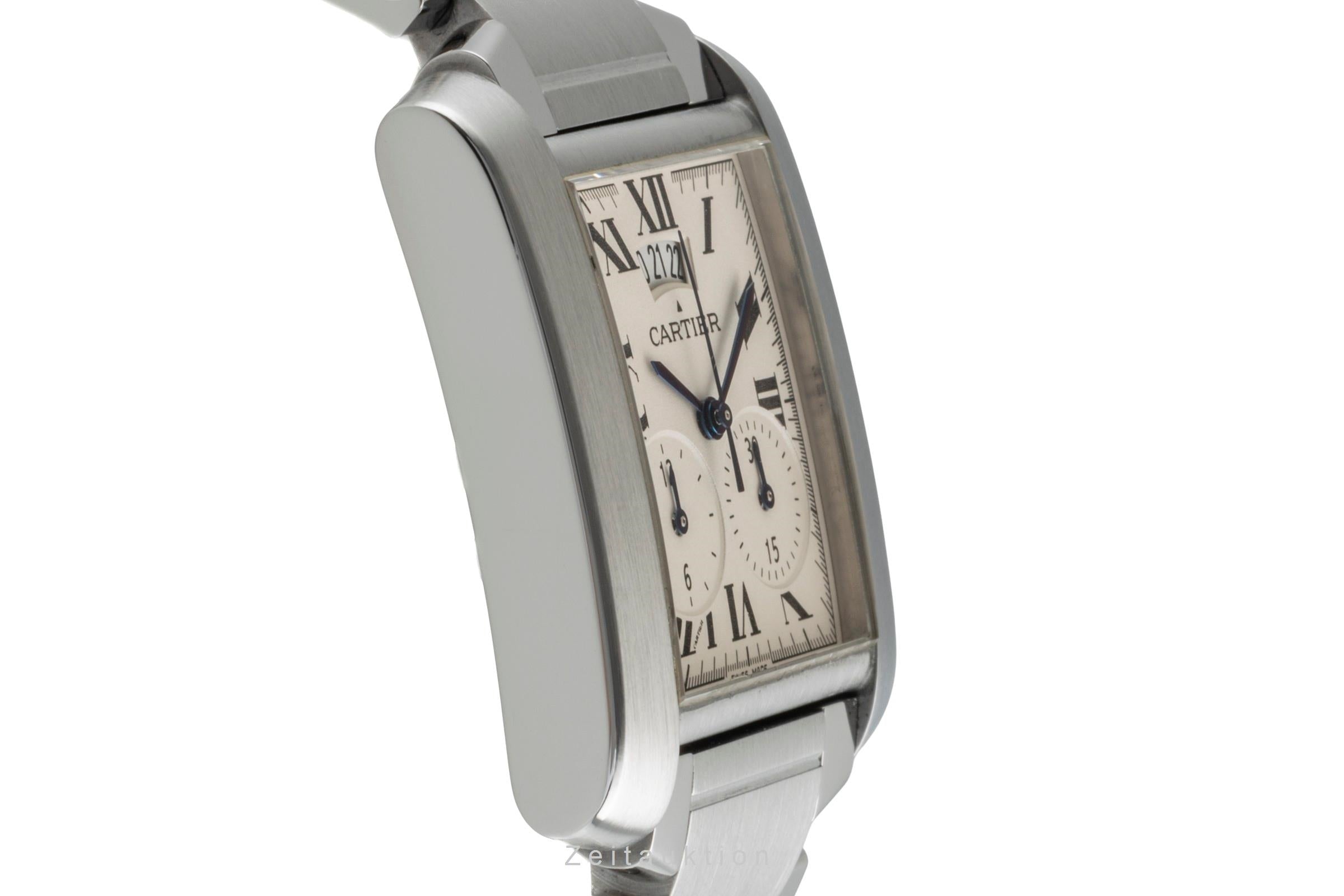 Cartier Tank Francaise chronograph steel quartz unisex W51024Q3  [2505904]