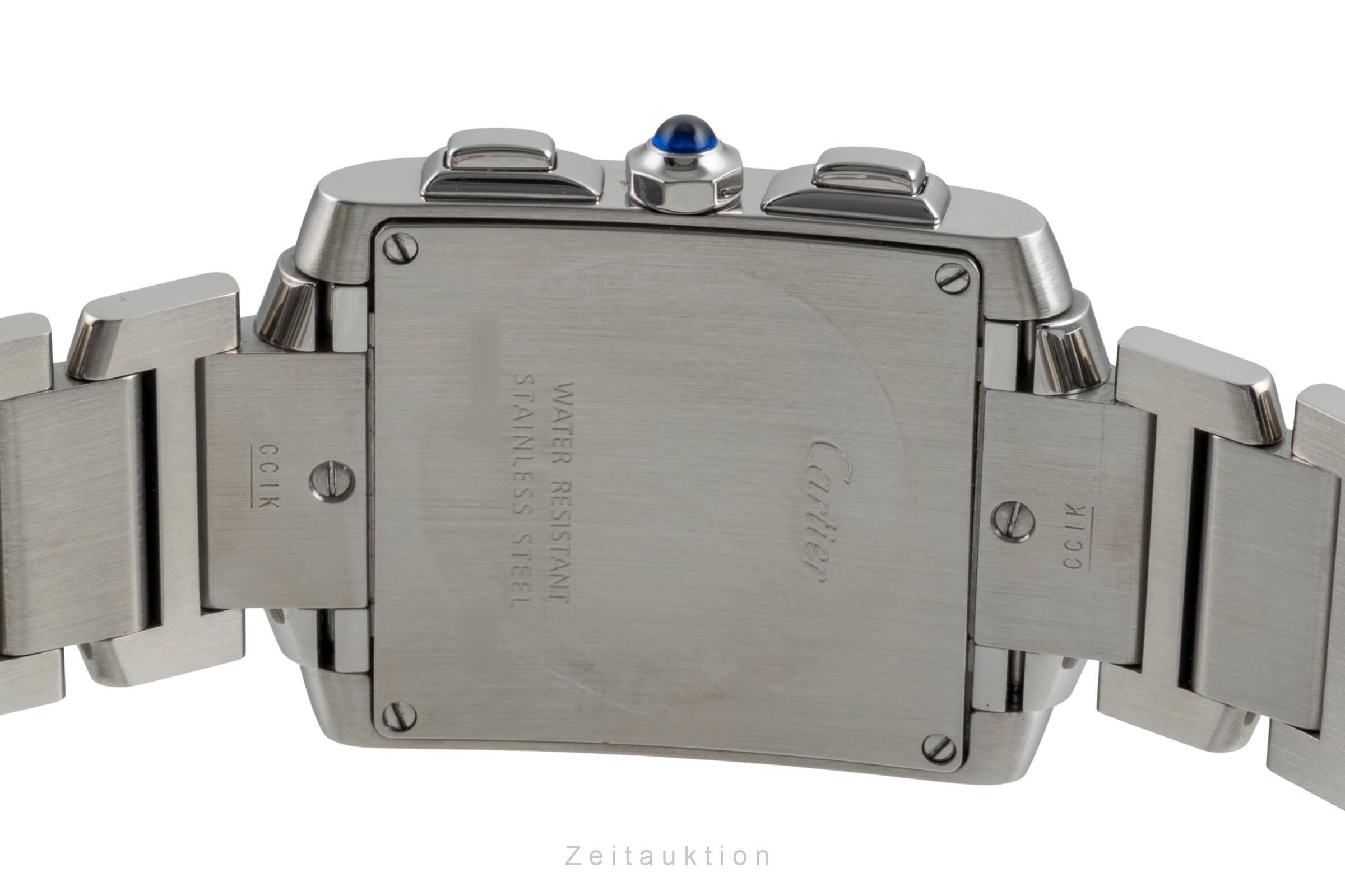 Cartier Tank Francaise chronograph steel quartz unisex W51024Q3  [2505904]