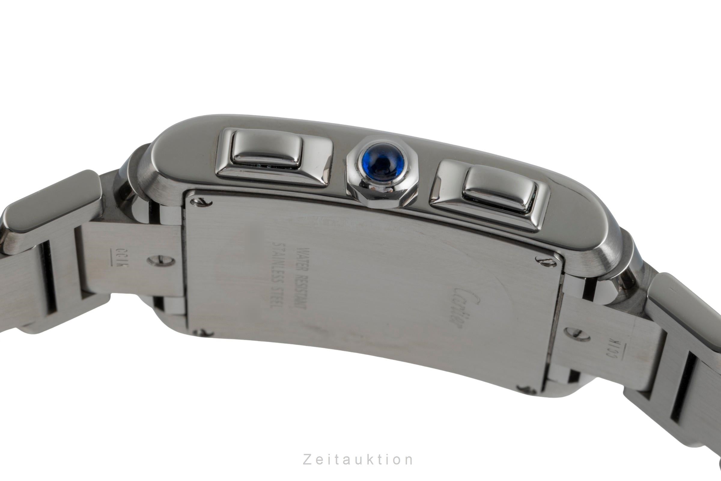 Cartier Tank Francaise chronograph steel quartz unisex W51024Q3  [2505904]
