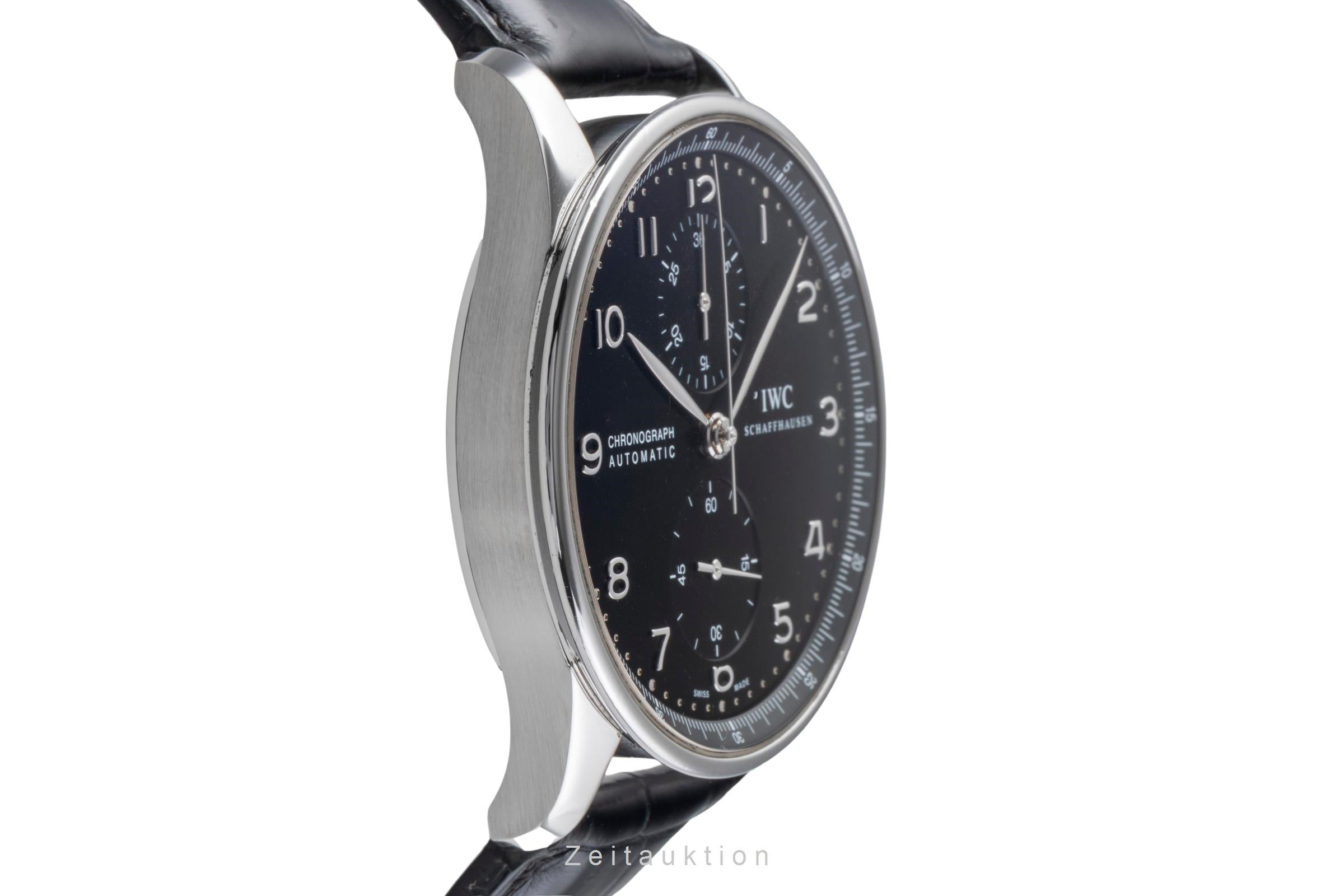 IWC Portugieser chronographe acier automatique montre pour hommes IW371447 LP: 9100EUR  [2505905]