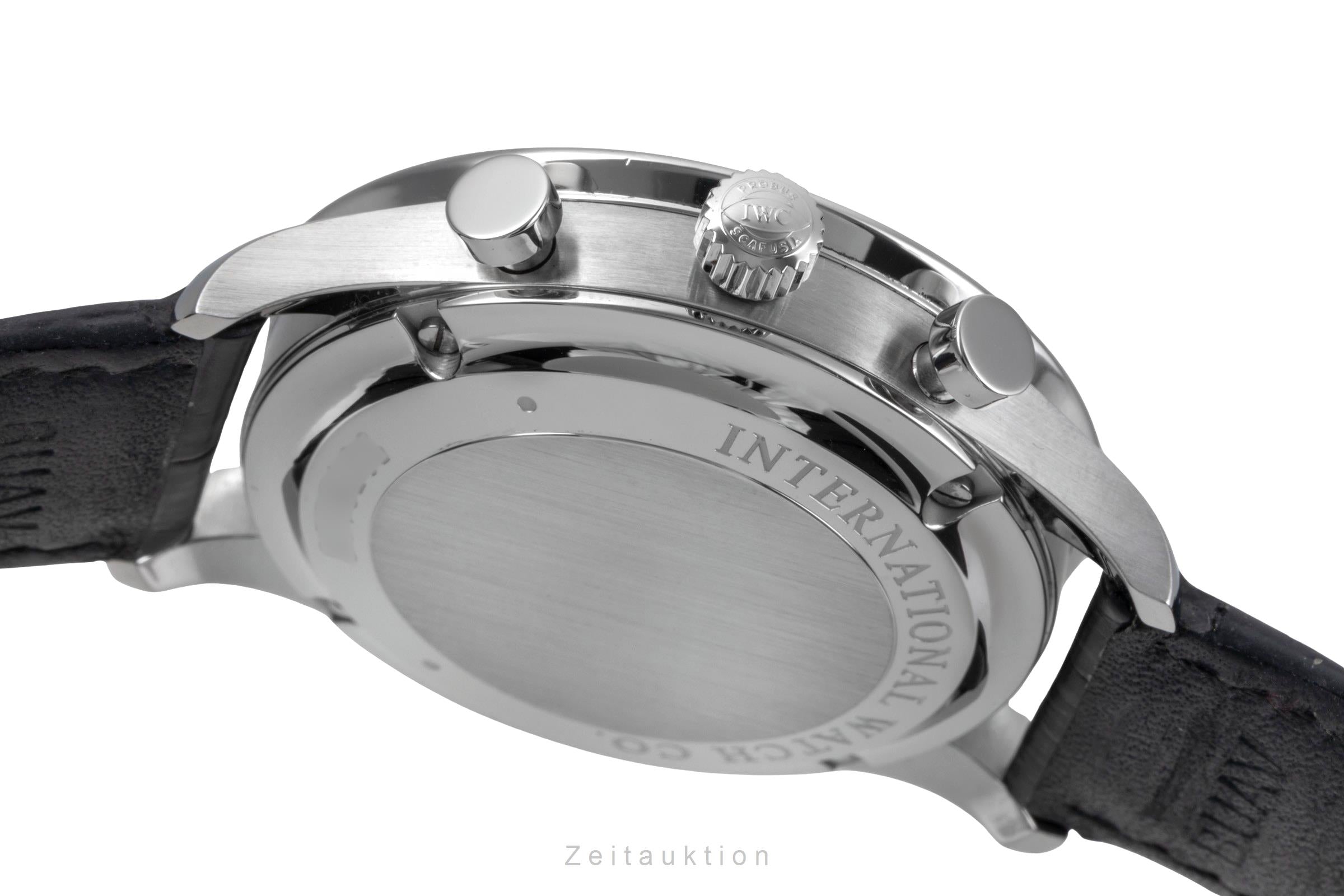 IWC Portugieser chronographe acier automatique montre pour hommes IW371447 LP: 9100EUR  [2505905]