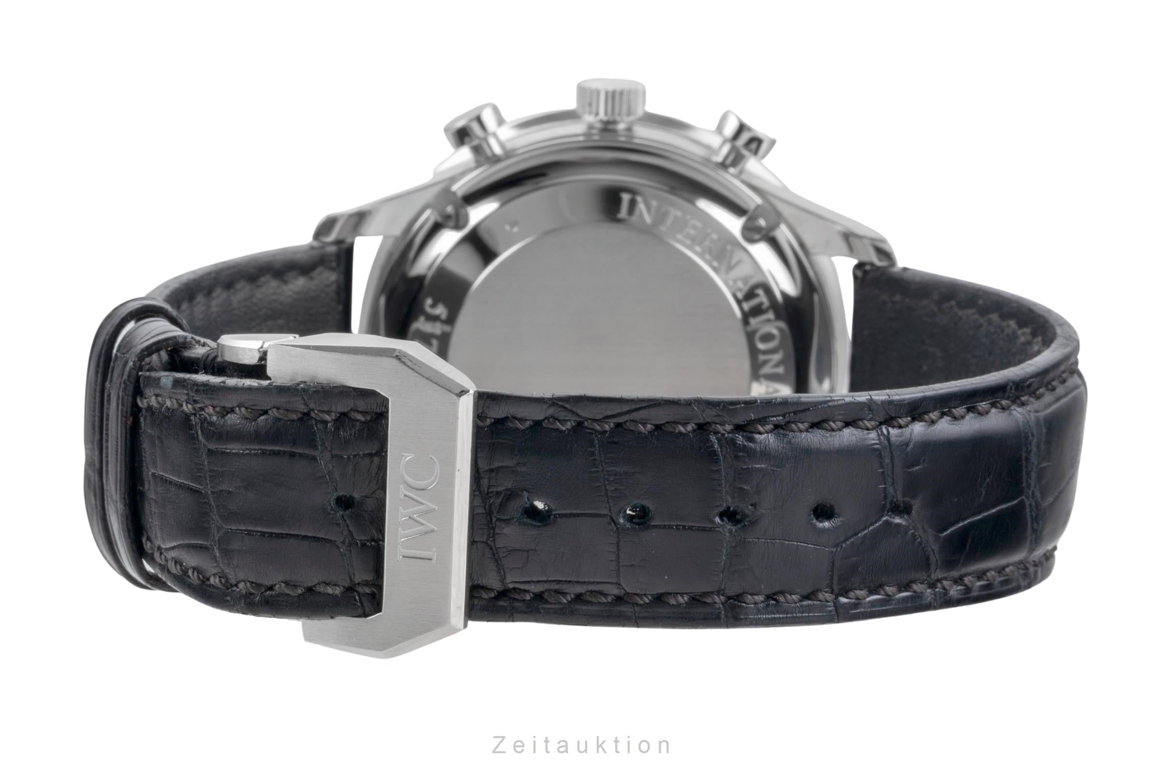 IWC Portugieser chronographe acier automatique montre pour hommes IW371447 LP: 9100EUR  [2505905]