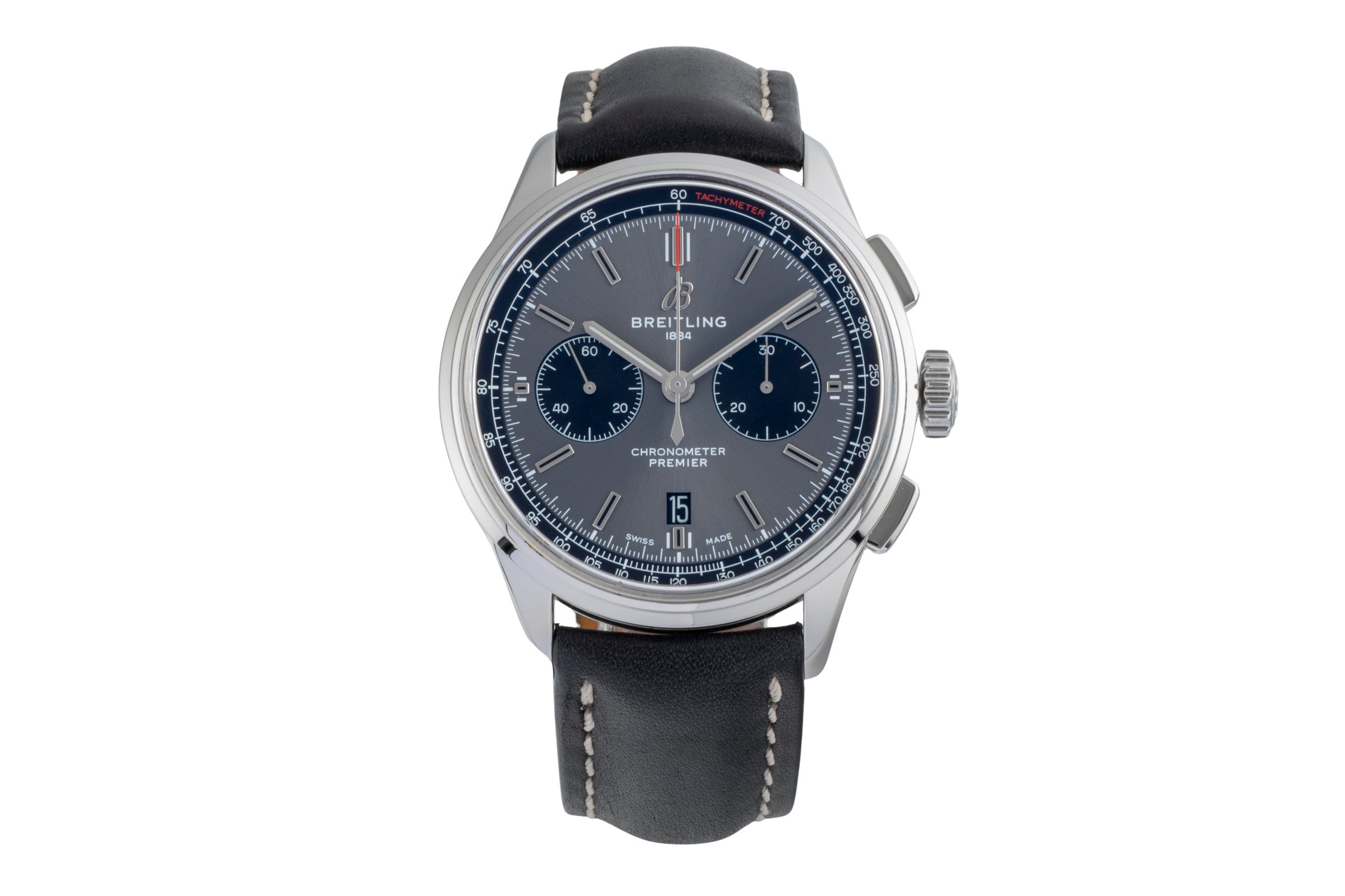 Breitling Premier chronographe acier automatique montre pour hommes AB0118221B1P1 LP: 9050EUR  [2505918]