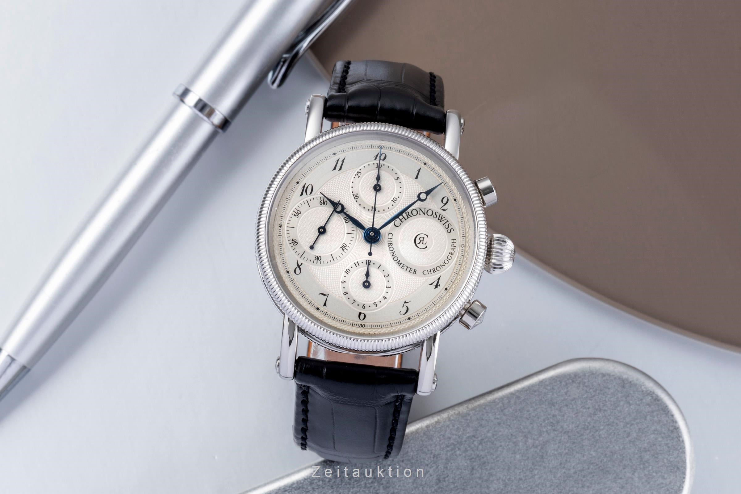 Chronoswiss Chronometer Chronograph chronographe acier automatique montre pour hommes CH7523  [2505919]