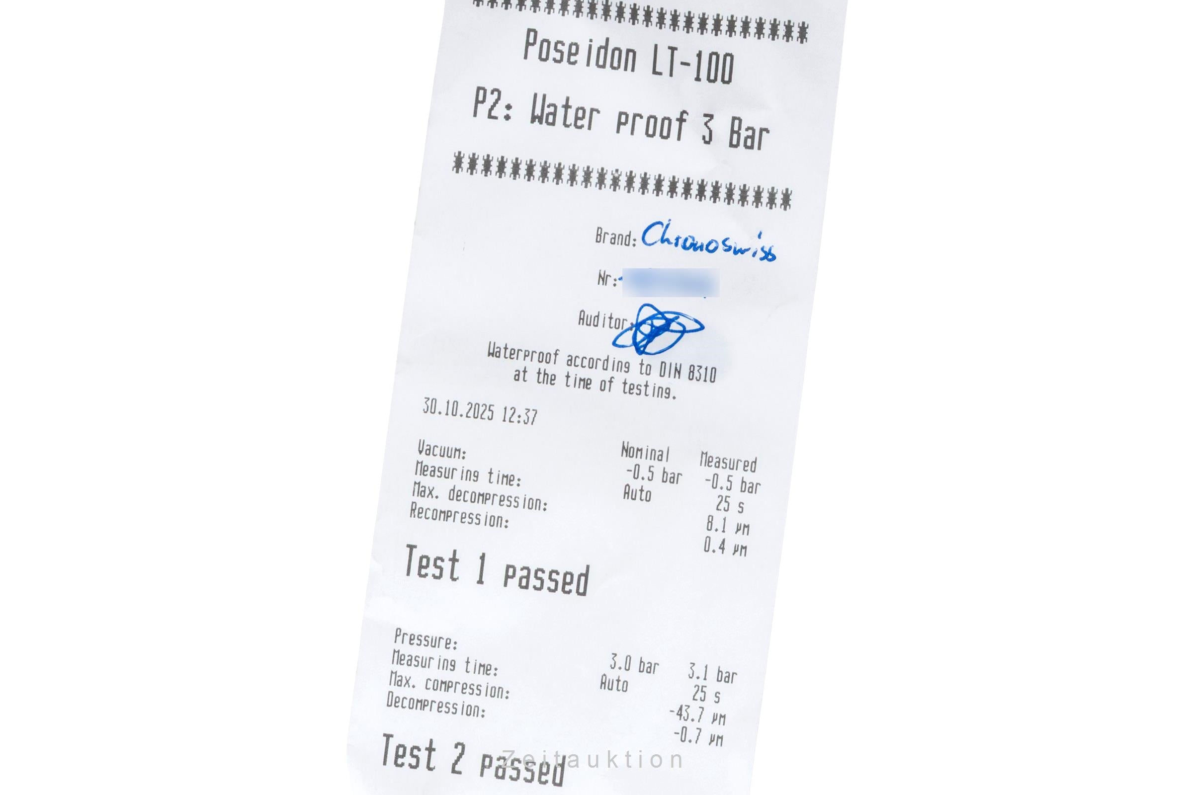 Chronoswiss Chronometer Chronograph chronographe acier automatique montre pour hommes CH7523  [2505919]