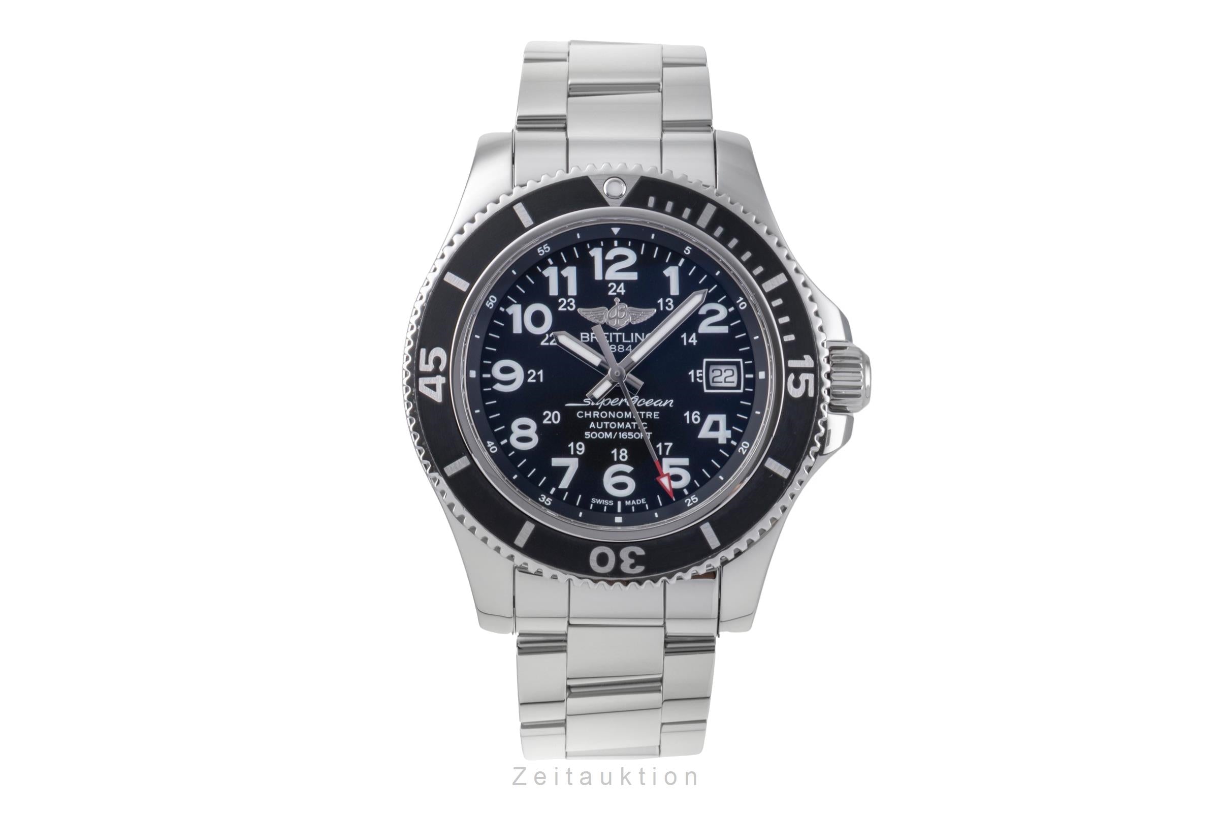 Breitling Superocean II 42 Stahl Automatik Herrenuhr Ref. A17365C9/BD67 B&P 2018 [2505922]