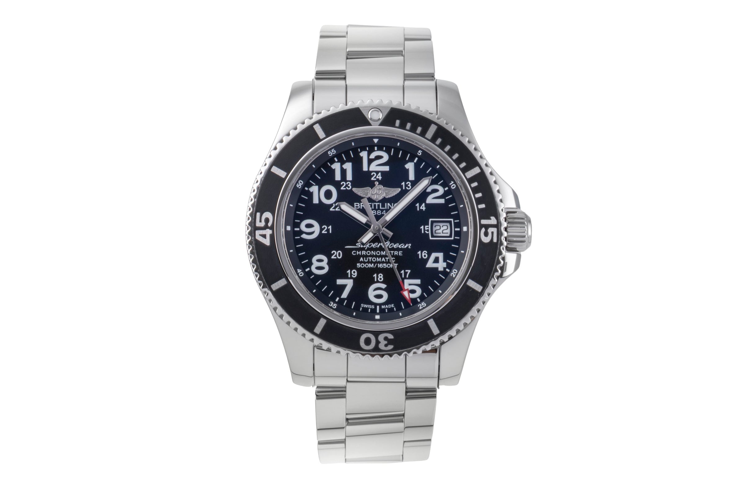 Breitling Superocean II 42 Stahl Automatik Herrenuhr Ref. A17365C9/BD67 B&P 2018 [2505922]