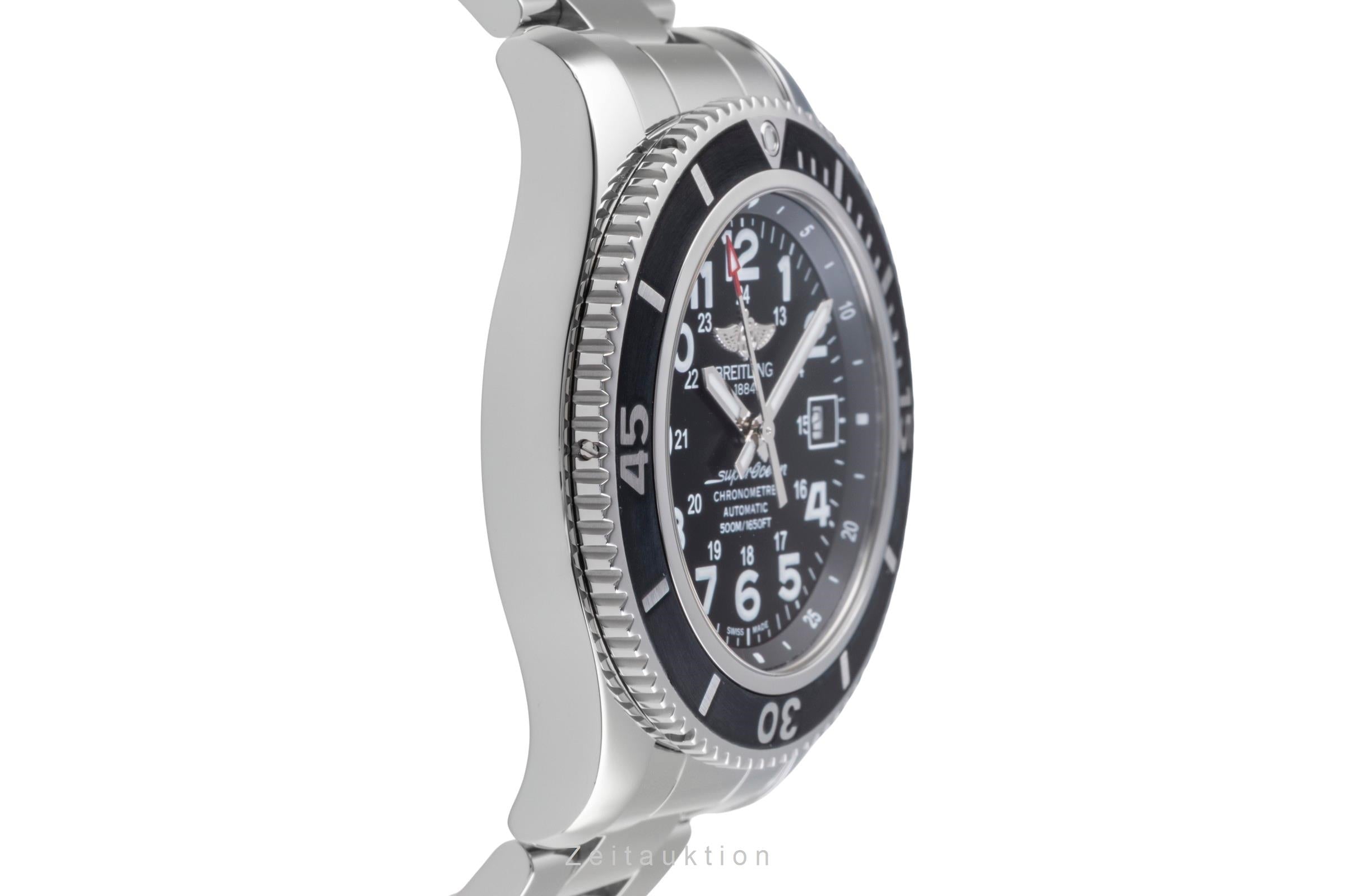 Breitling Superocean II 42 Stahl Automatik Herrenuhr Ref. A17365C9/BD67 B&P 2018 [2505922]
