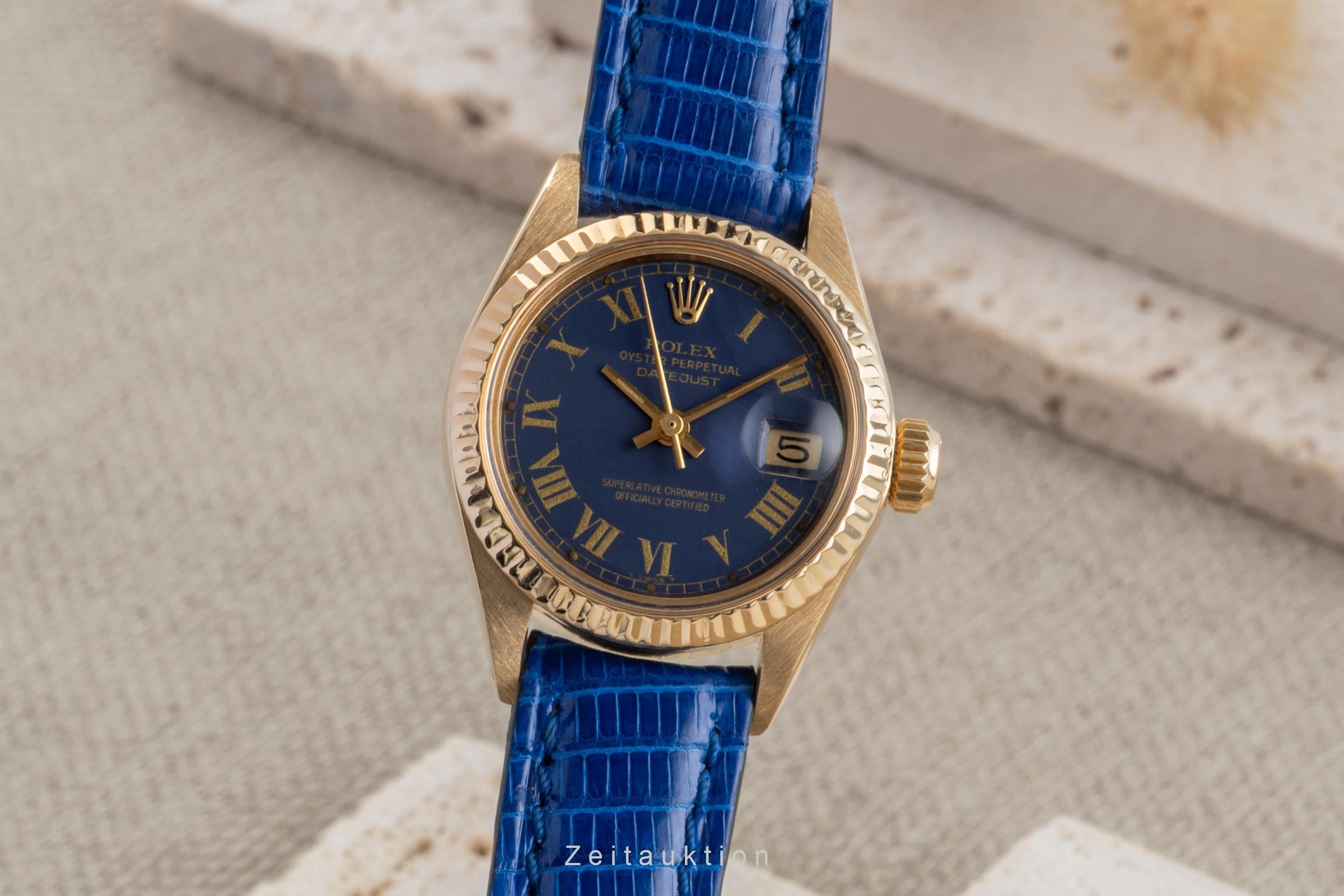 Rolex Lady Datejust 18 ct gold automatic women's watch 6917 Vintage  [2505925]