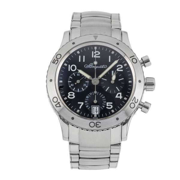 Breguet Type XX chronographe acier automatique montre pour hommes 3820  [2505927]