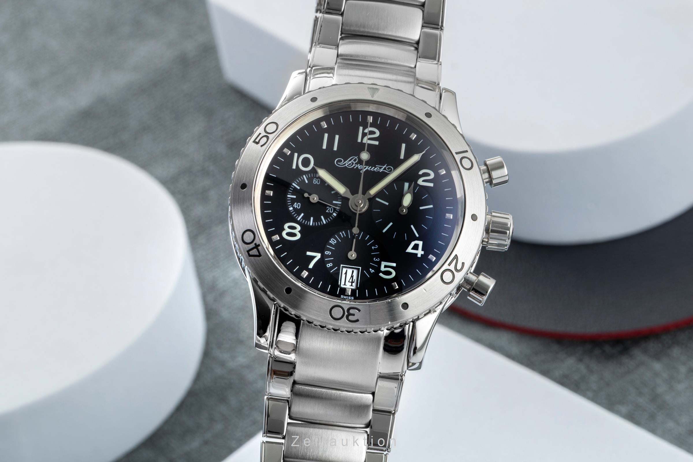 Breguet Type XX chronographe acier automatique montre pour hommes 3820  [2505927]