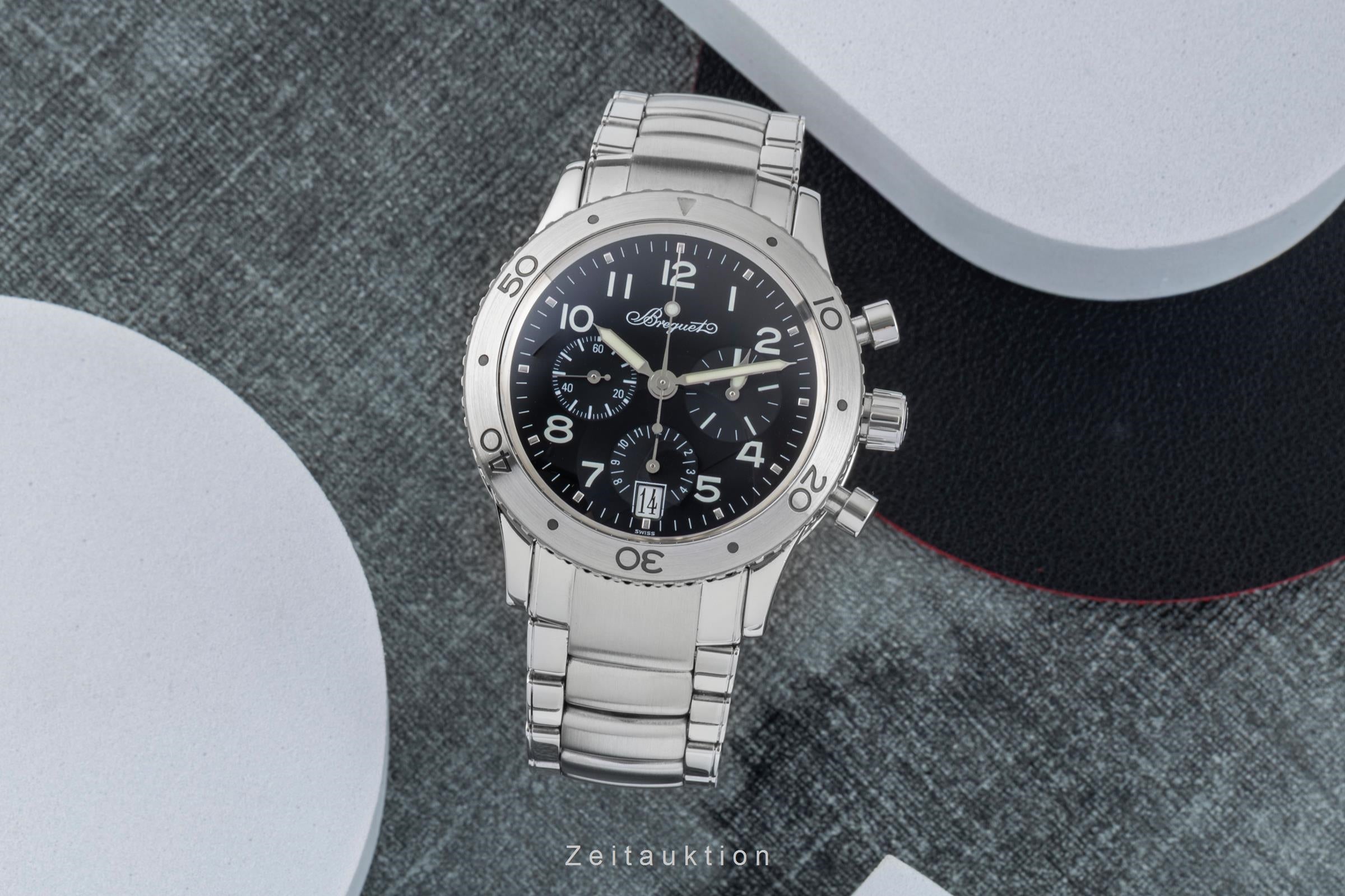 Breguet Type XX chronographe acier automatique montre pour hommes 3820  [2505927]