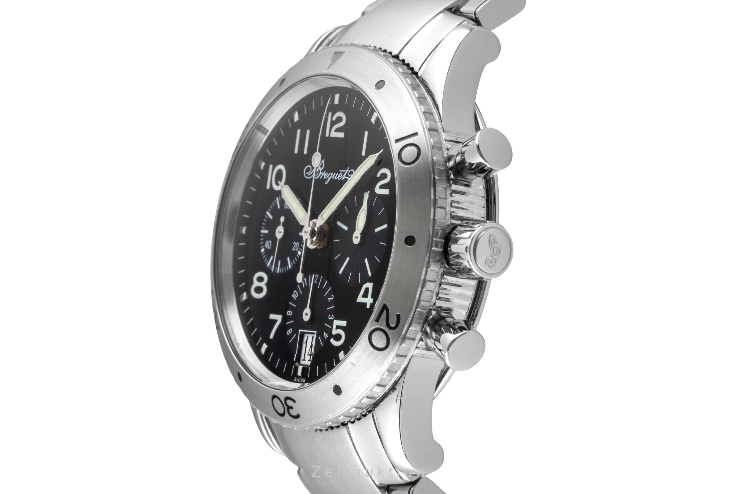 Breguet Type XX chronographe acier automatique montre pour hommes 3820  [2505927]