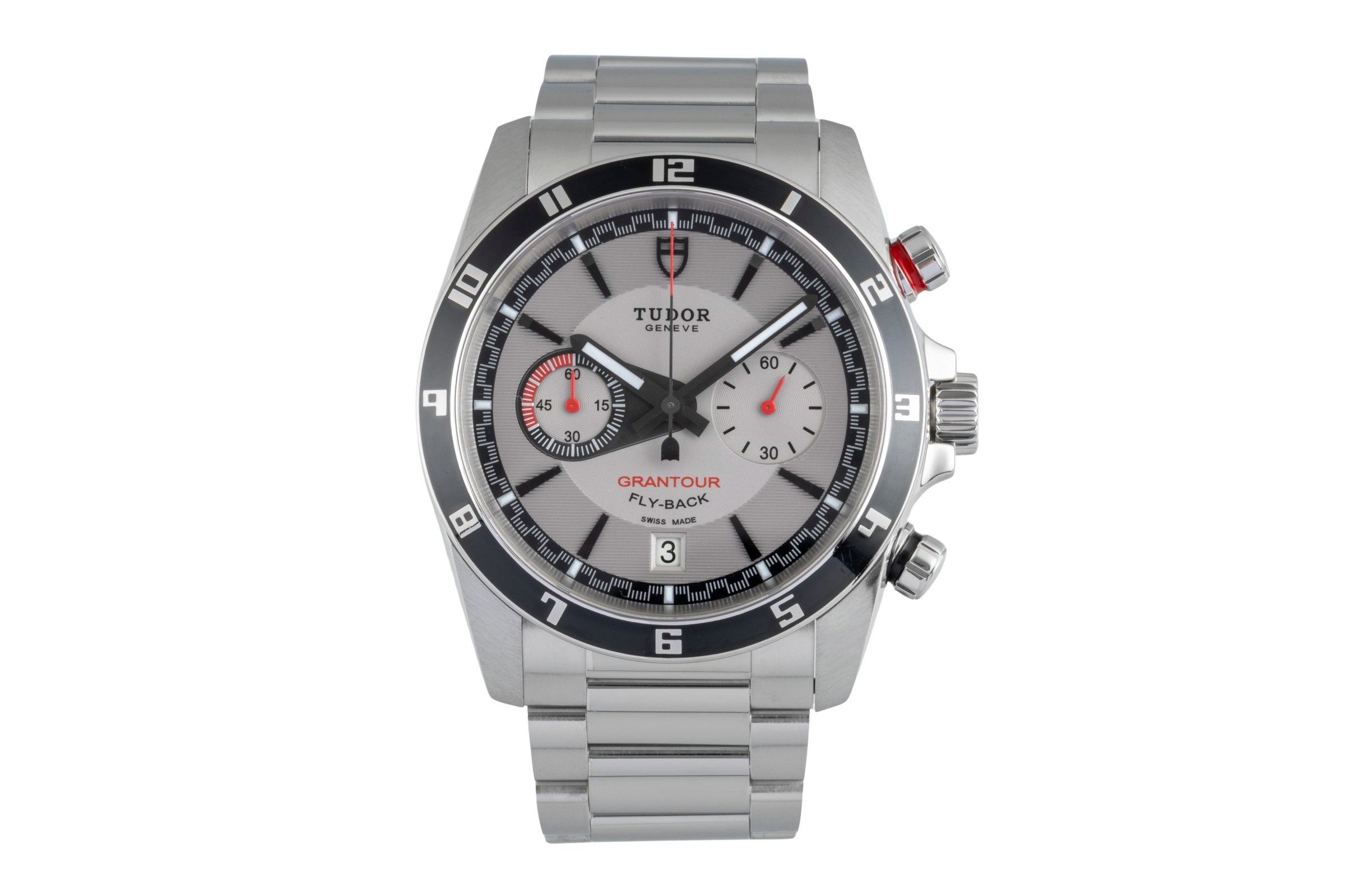 Tudor Grantour chronographe acier automatique montre pour hommes 20550  [2505930]