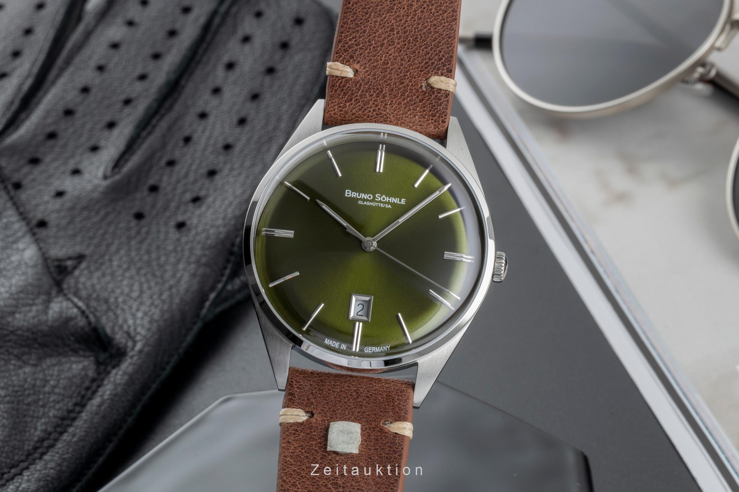 Bruno Söhnle Glashütte Merano acero cuarzo reloj para caballeros 17-13232-441  [2505932]