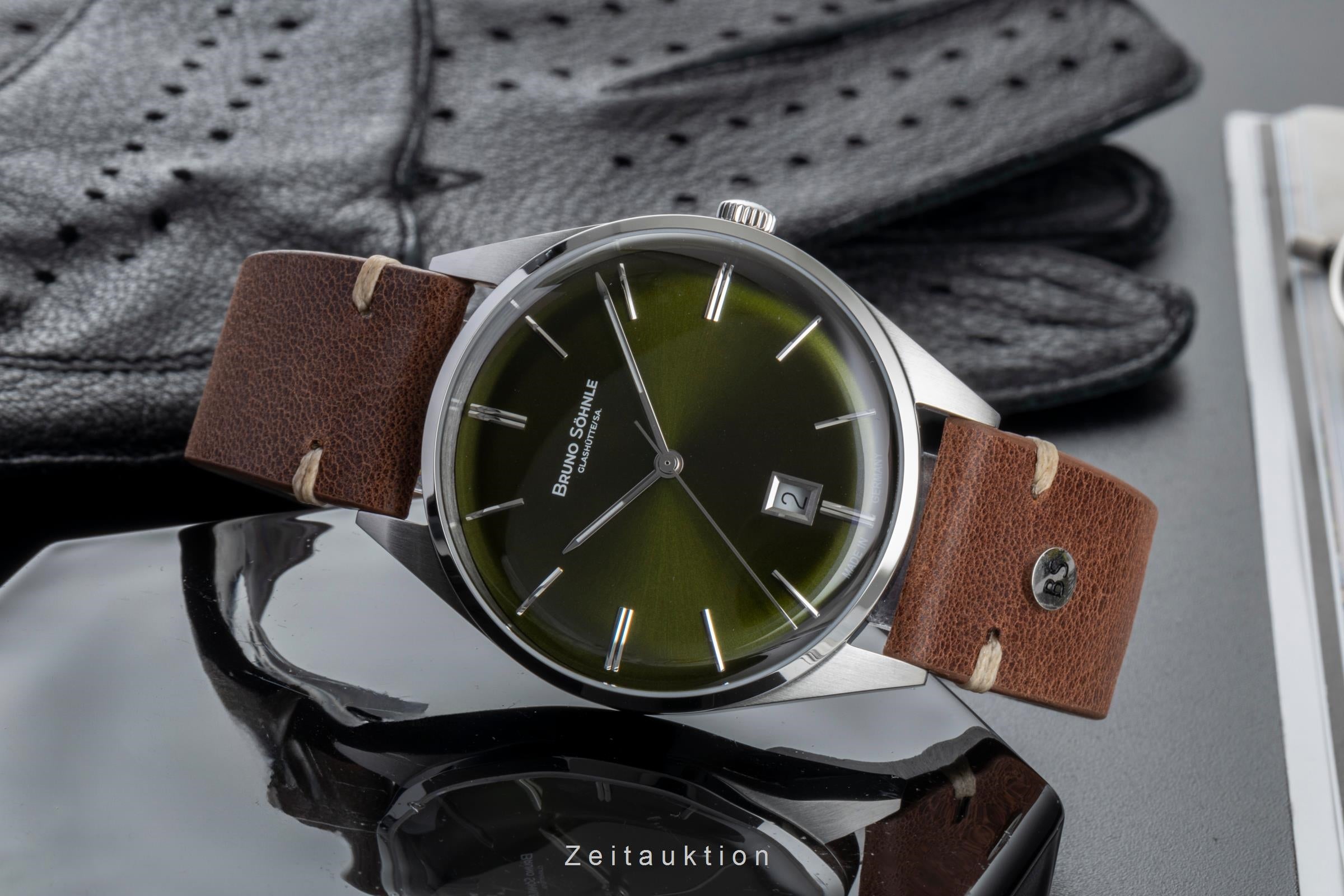 Bruno Söhnle Glashütte Merano acero cuarzo reloj para caballeros 17-13232-441  [2505932]