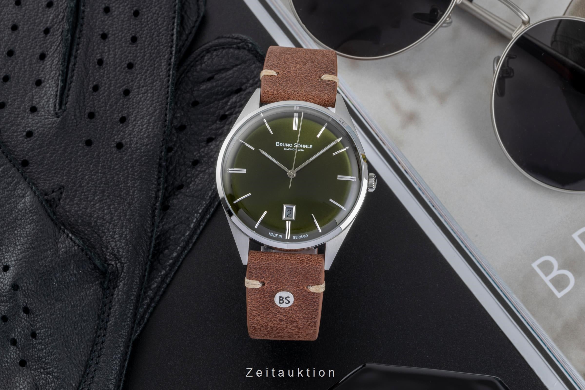 Bruno Söhnle Glashütte Merano acero cuarzo reloj para caballeros 17-13232-441  [2505932]