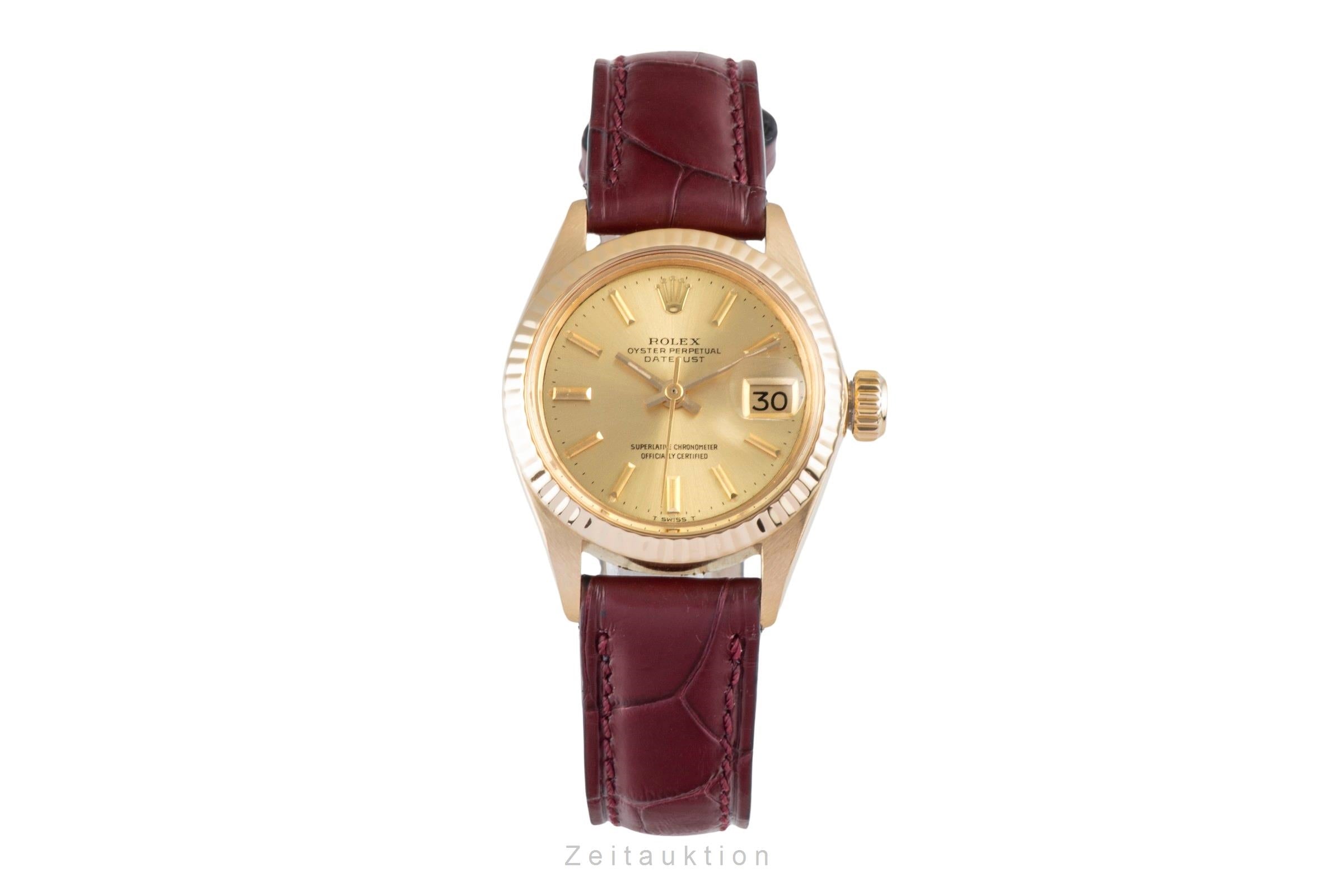Rolex Lady Datejust 18 ct gold automatic Kal. 2030 Ref. 6904