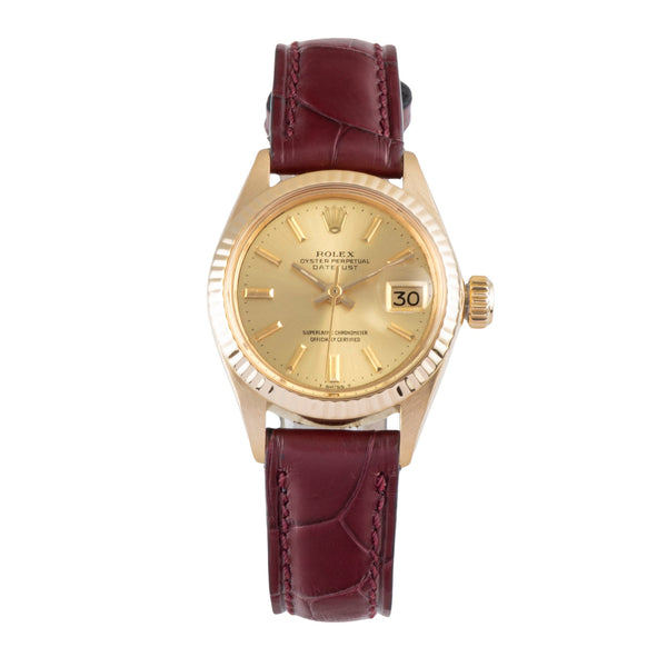 Rolex Lady Datejust 18 ct gold automatic women's watch 6904 Vintage  [2505933]