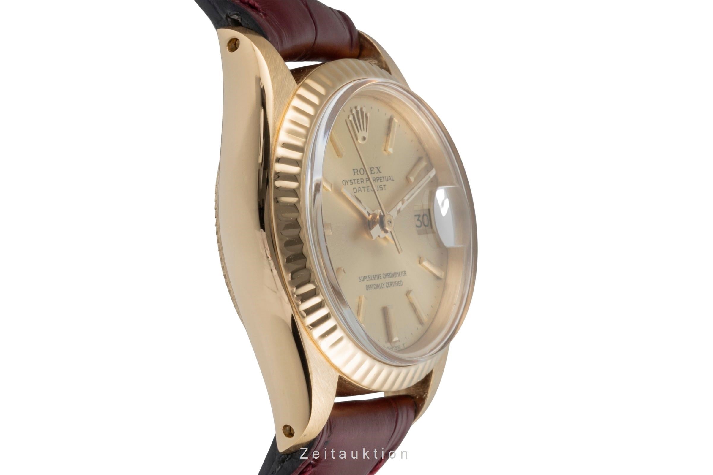 Rolex Lady Datejust 18 ct gold automatic women's watch 6904 Vintage  [2505933]