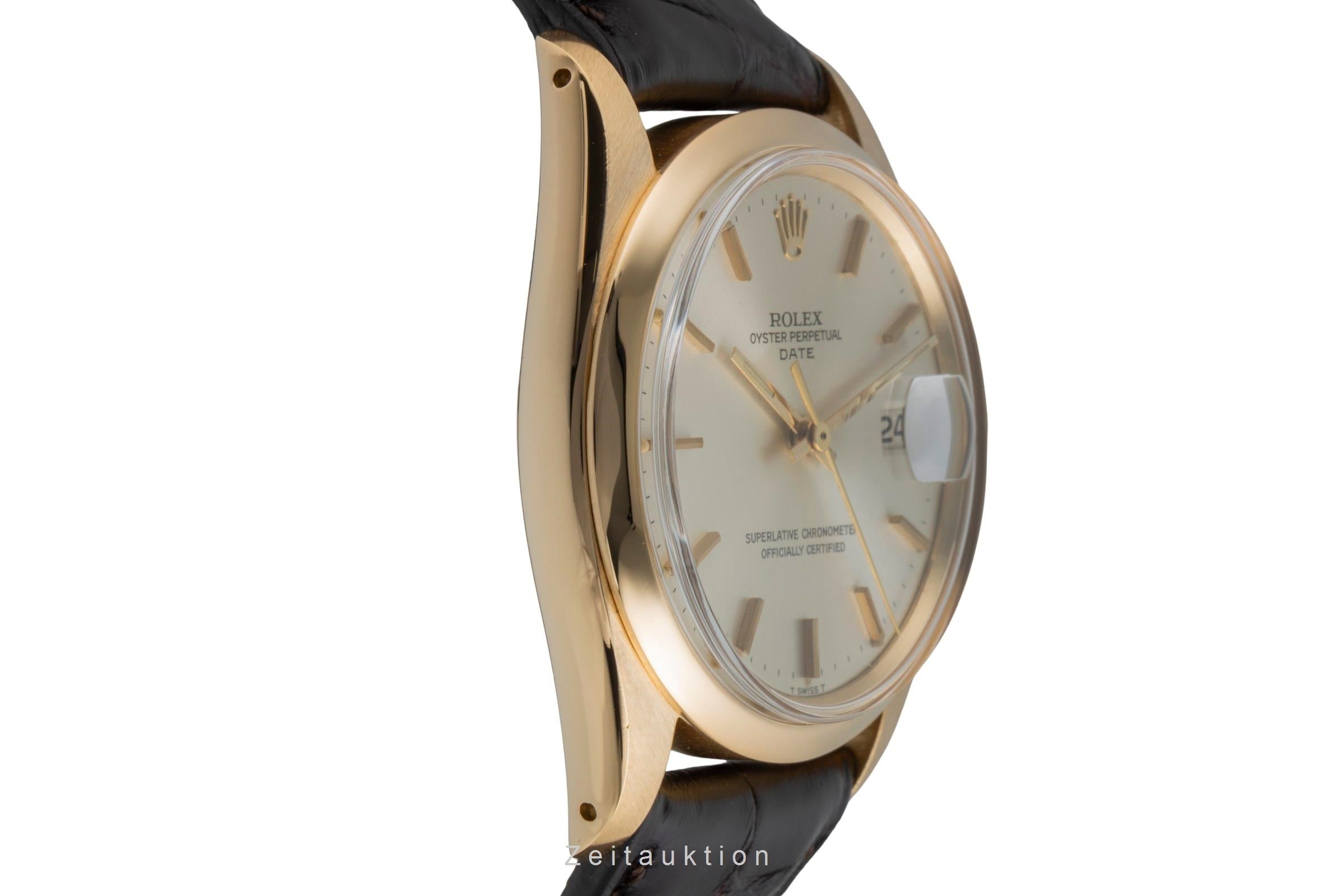 Rolex Date 18 ct gold automatic men's watch 1500 Vintage  [2505934]