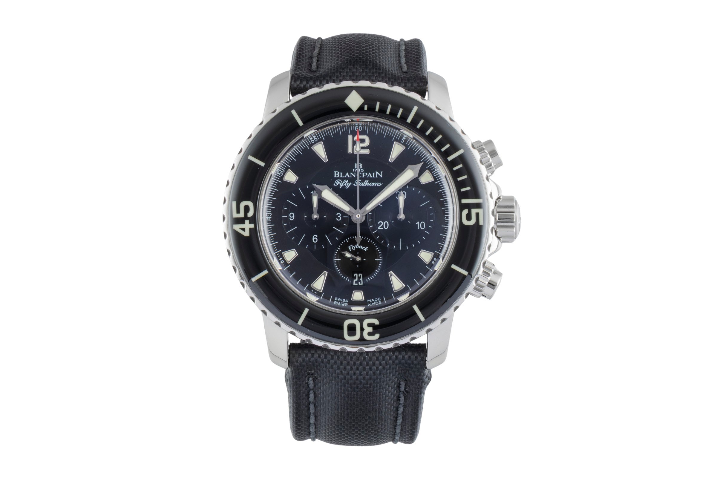 Blancpain Fifty Fathoms chronographe acier automatique montre pour hommes 5085F 1130 52B LP: 21250EUR  [2505942]