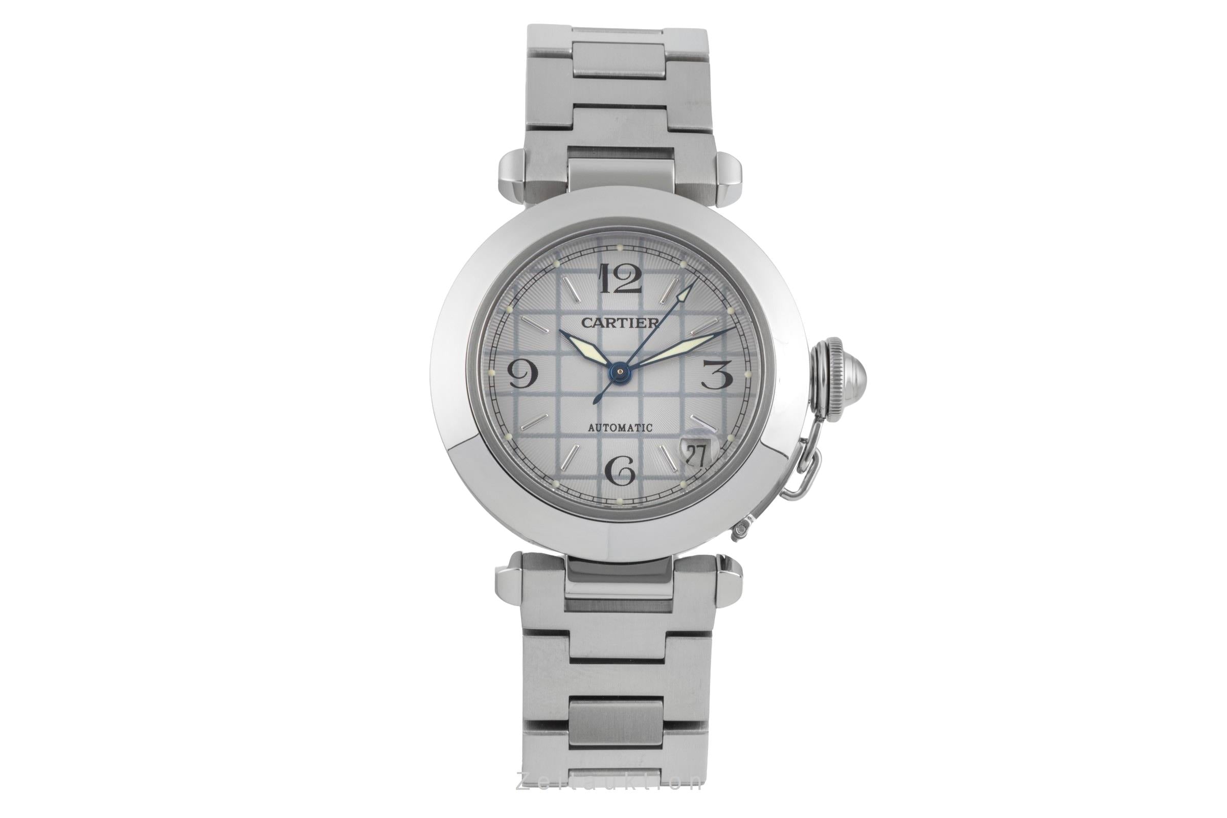 Cartier Pasha steel automatic men's watch W31023M7  [2505946]