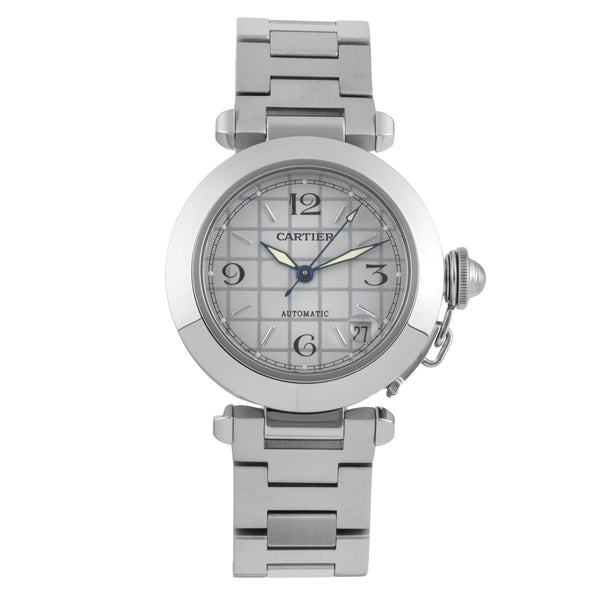 Cartier Pasha steel automatic men's watch W31023M7  [2505946]