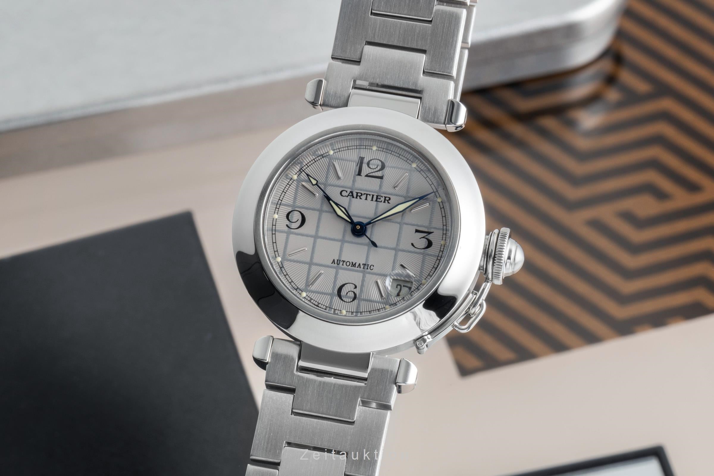 Cartier Pasha steel automatic men's watch W31023M7  [2505946]
