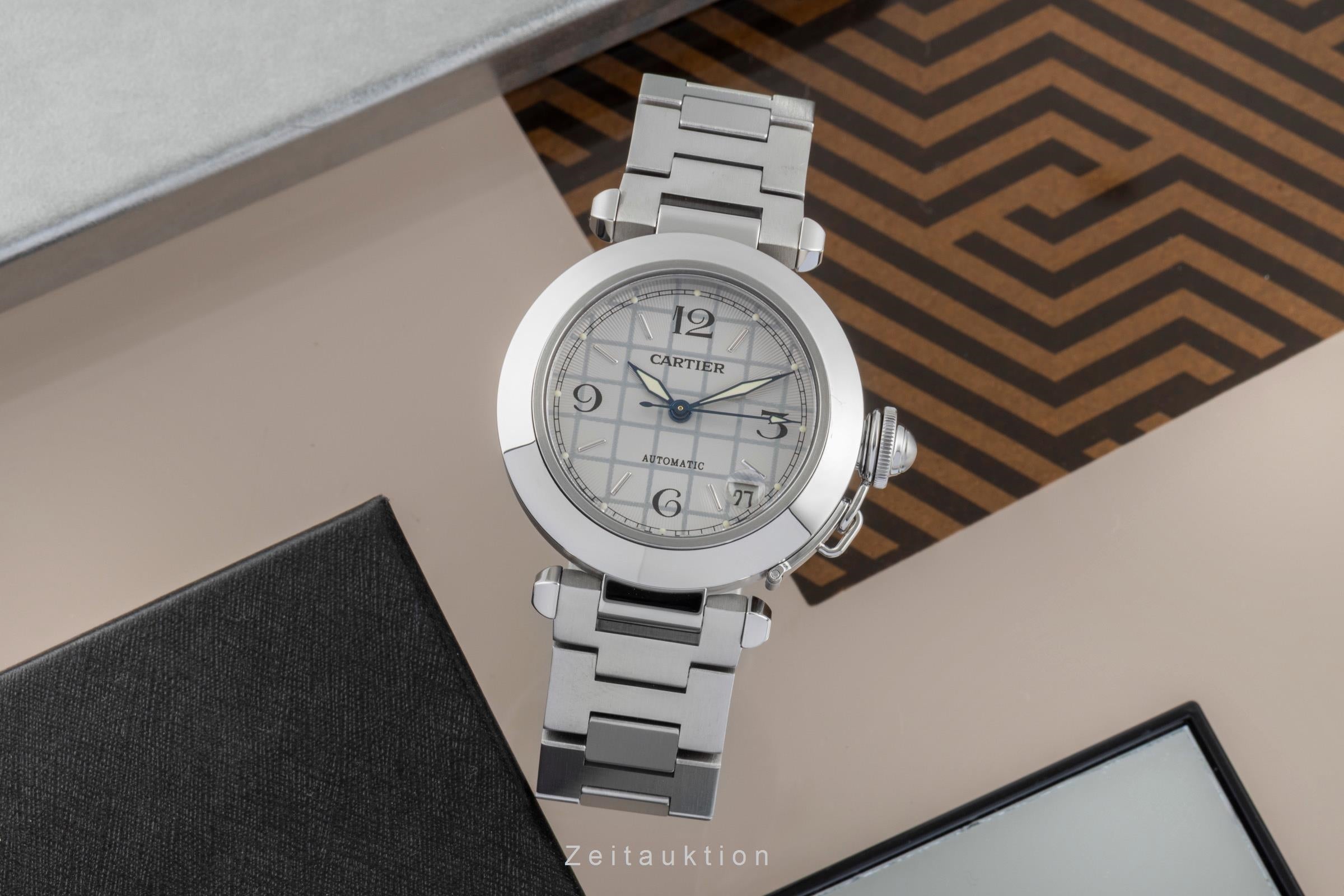 Cartier Pasha steel automatic men's watch W31023M7  [2505946]