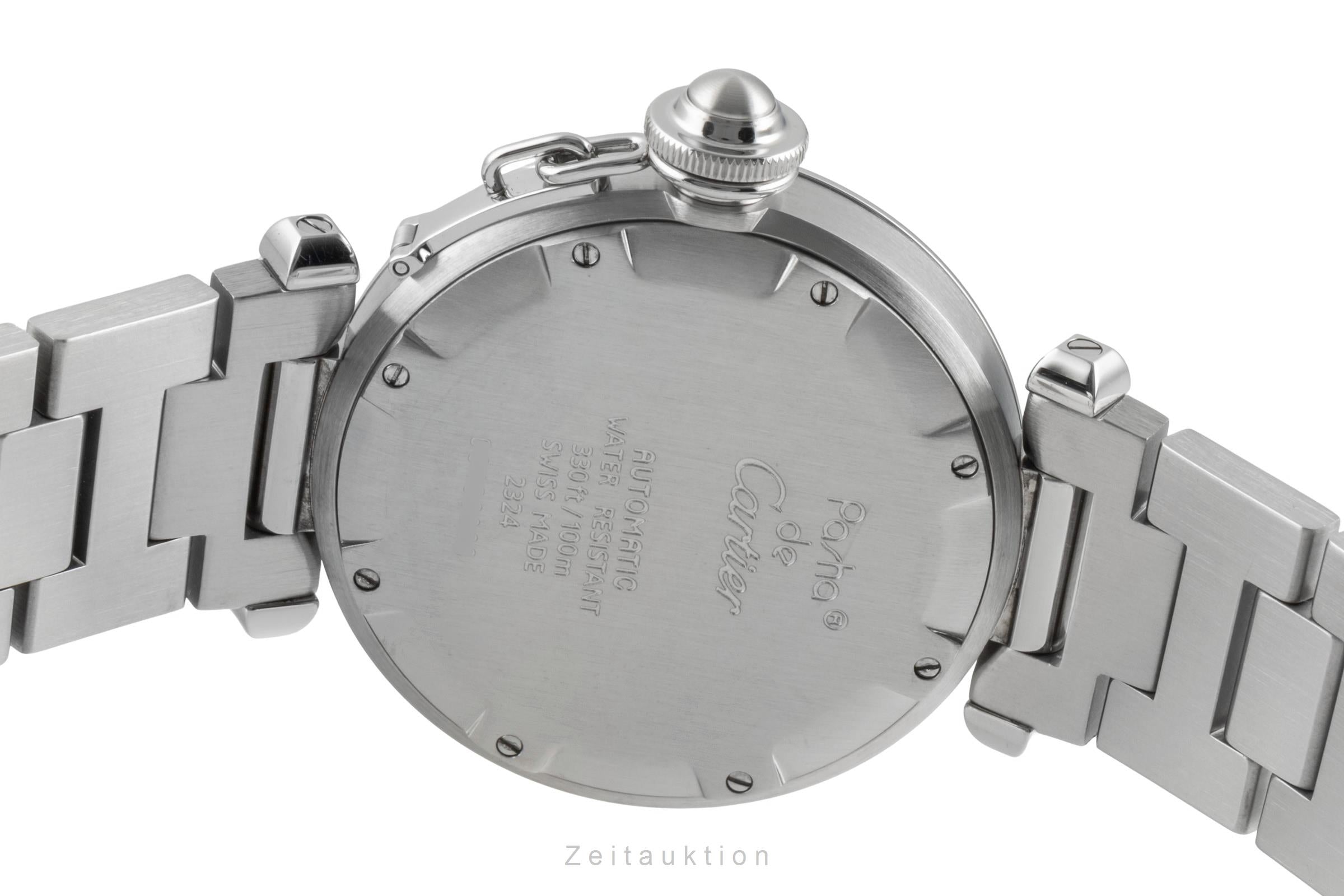Cartier Pasha steel automatic men's watch W31023M7  [2505946]