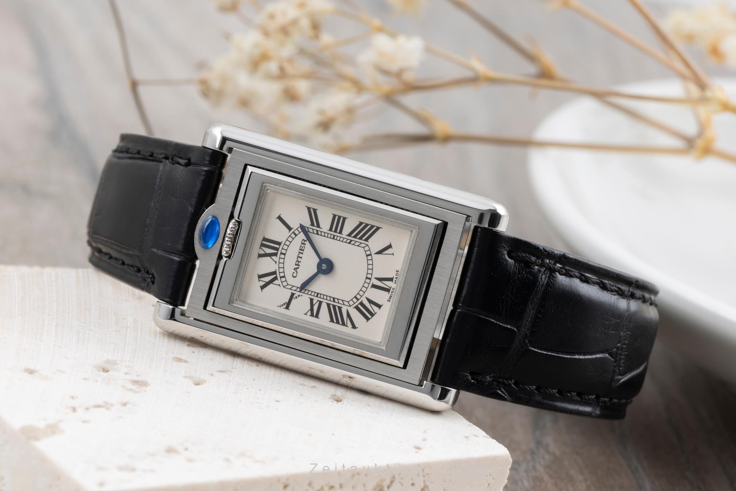 Cartier Basculante acier quartz montre pour femmes W1011155  [2505947]