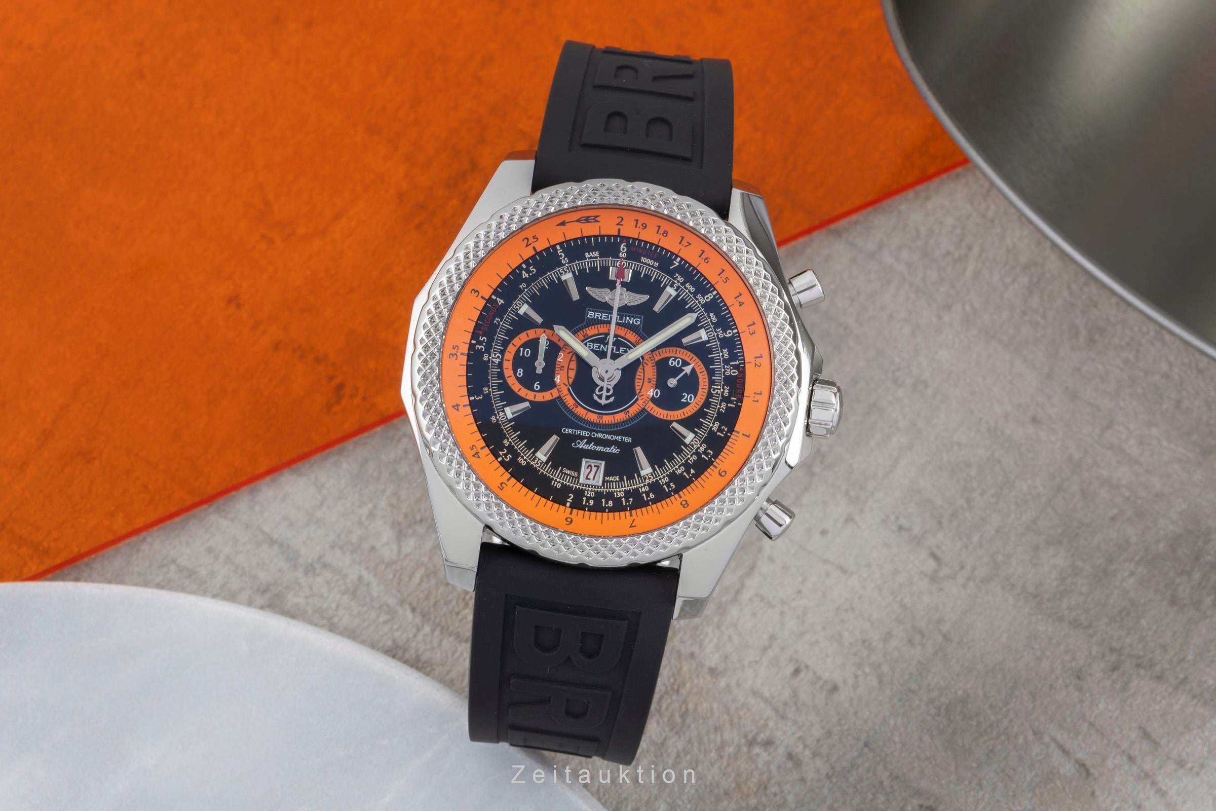 Breitling Bentley chronograph steel automatic Kal. B26 Ref. A26364