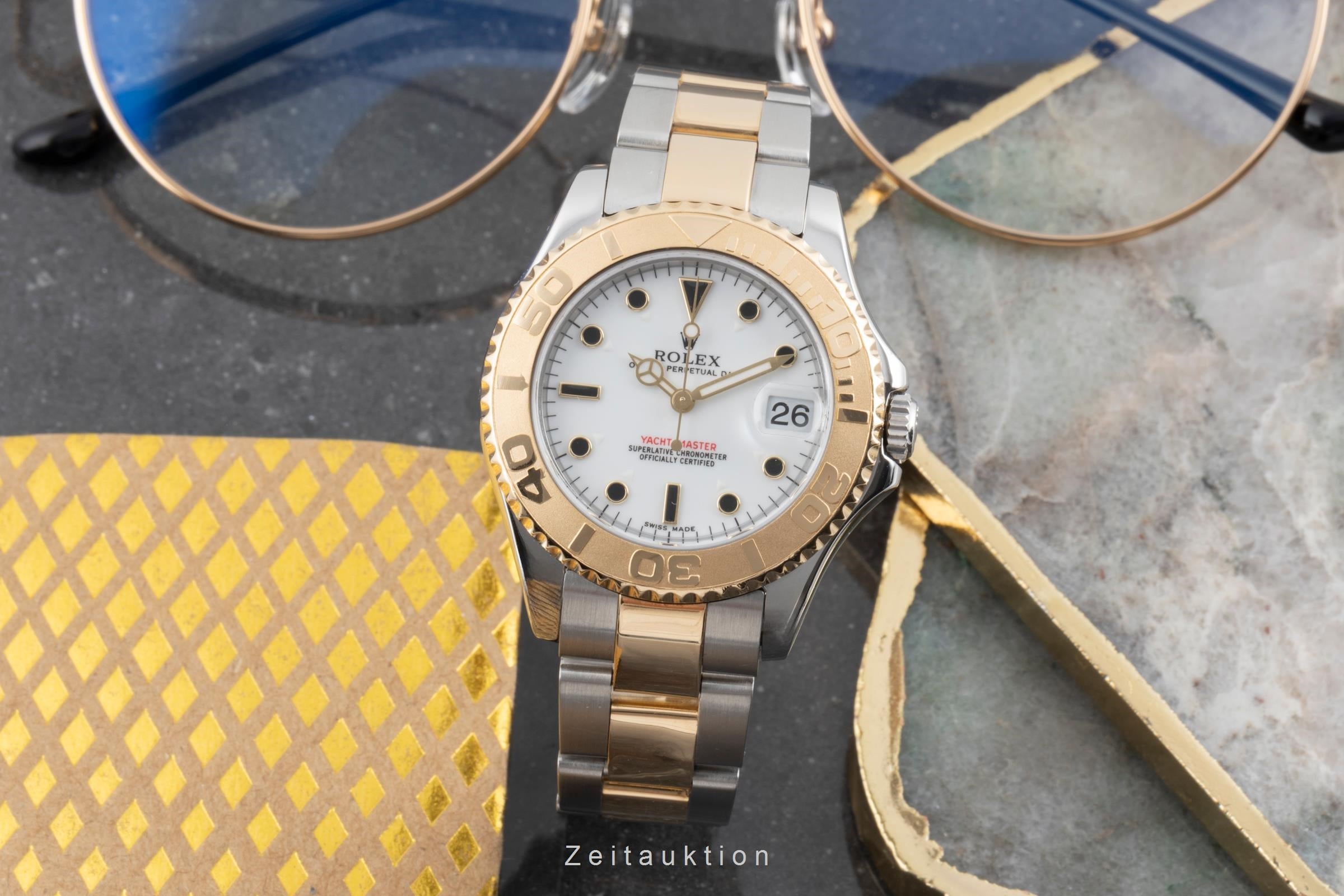 Rolex Yacht-Master acier / or  automatique montre pour hommes 168623 LP: 16000EUR  [2505955]